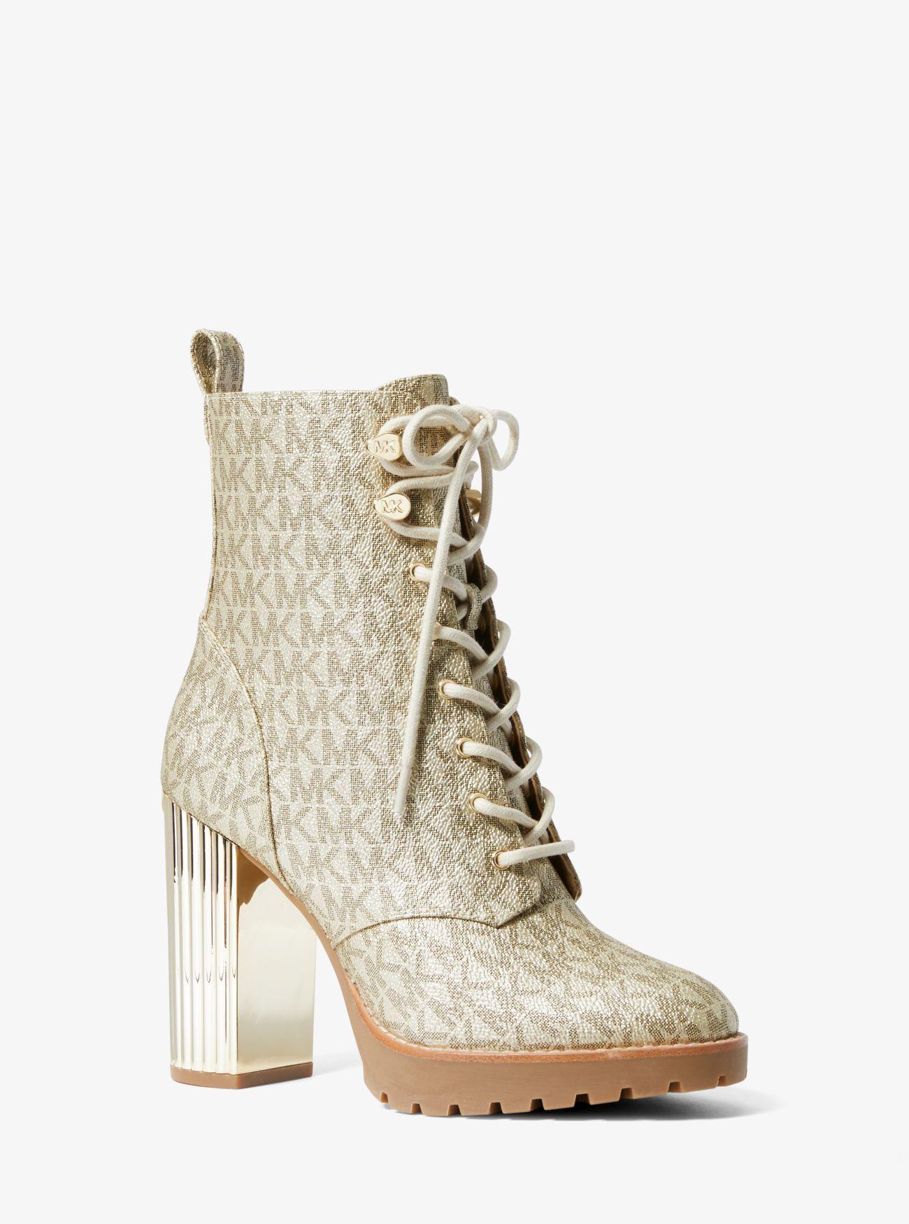 Michael kors logo boots sale