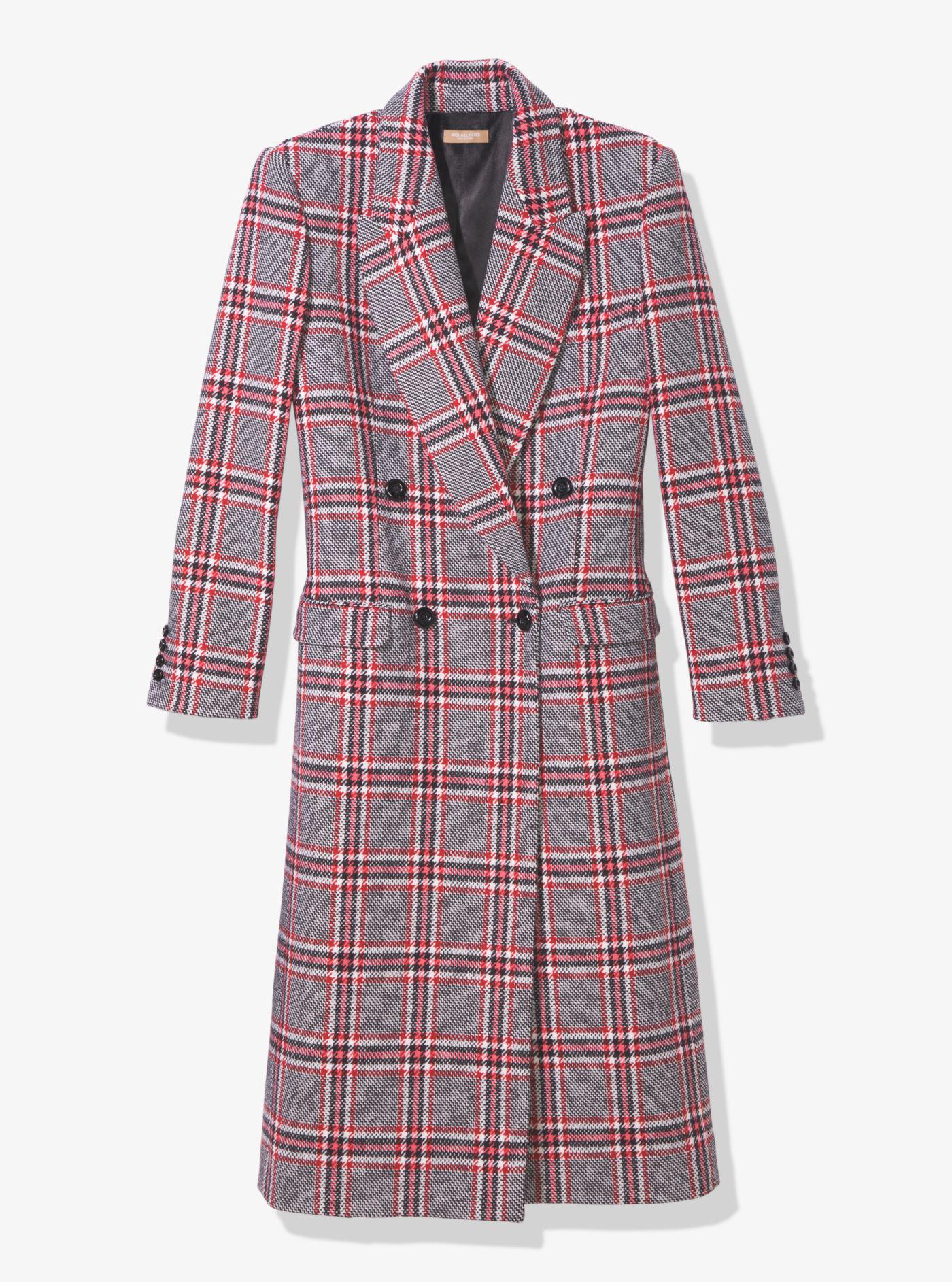 michael kors plaid coat