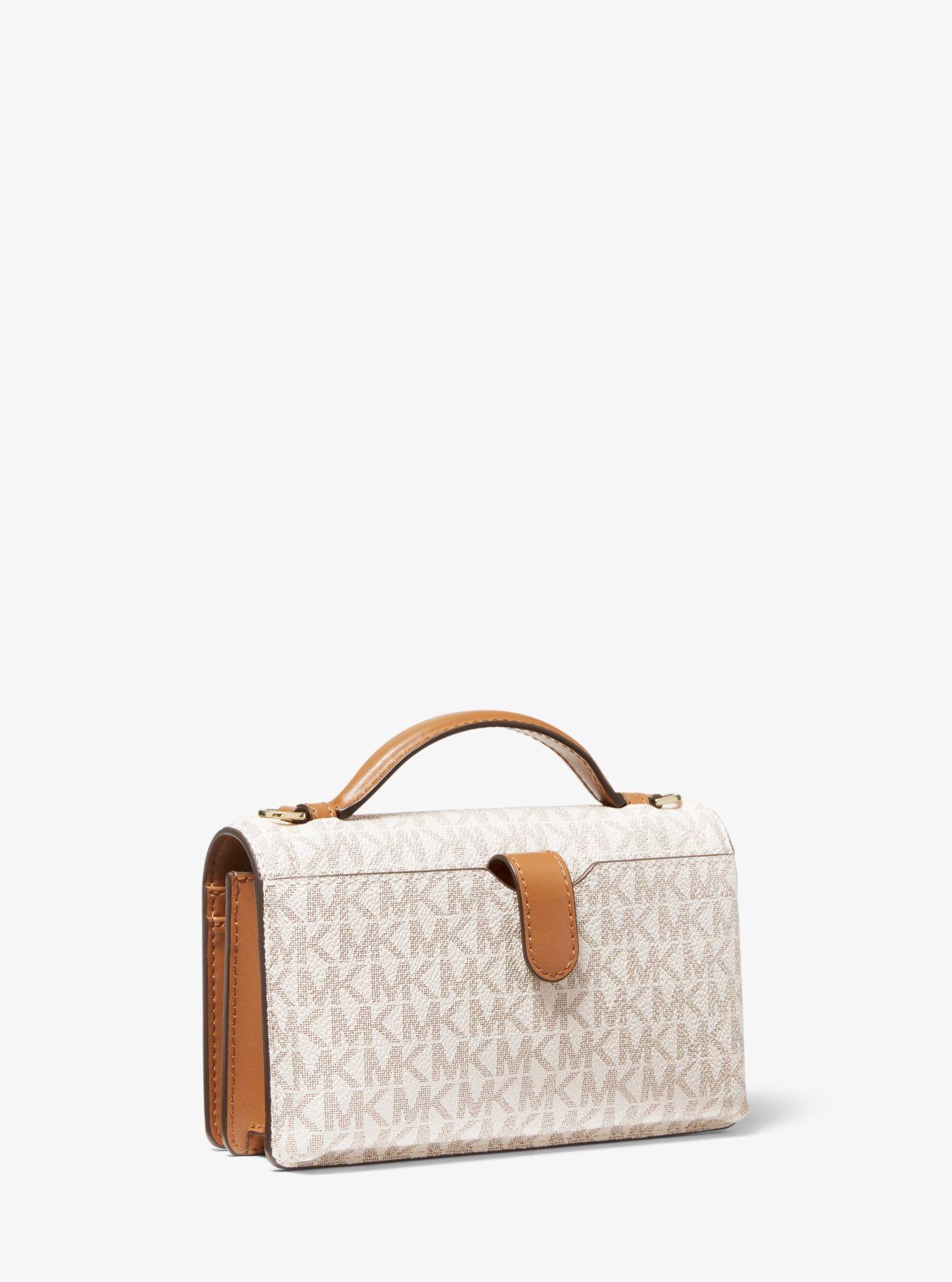 Michael kors jet set small logo smartphone crossbody bag sale