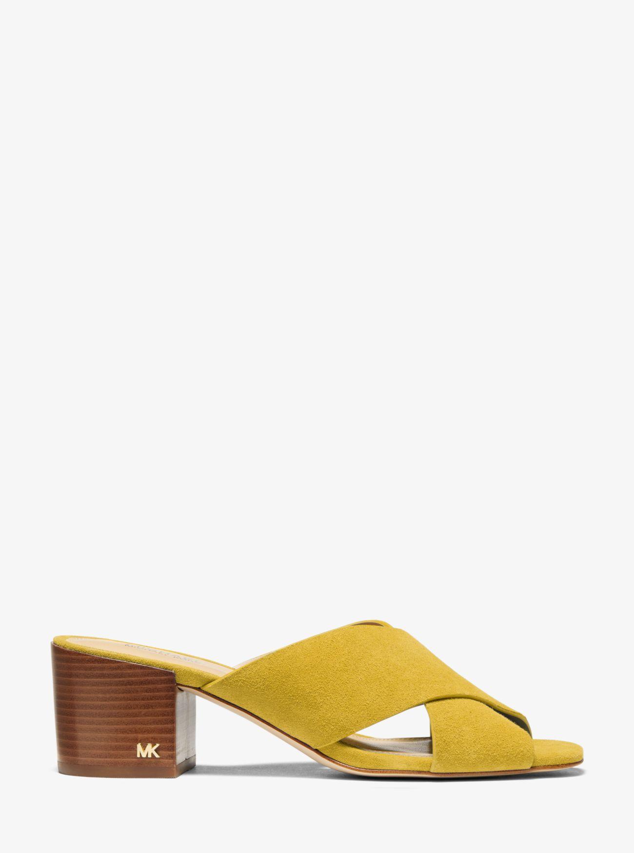 yellow michael kors sandals