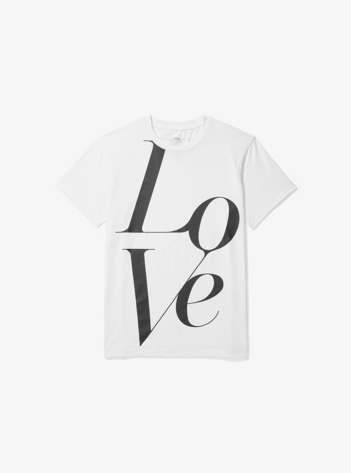 Michael Kors Watch Hunger Stop Love T-shirt in Black (White) | Lyst