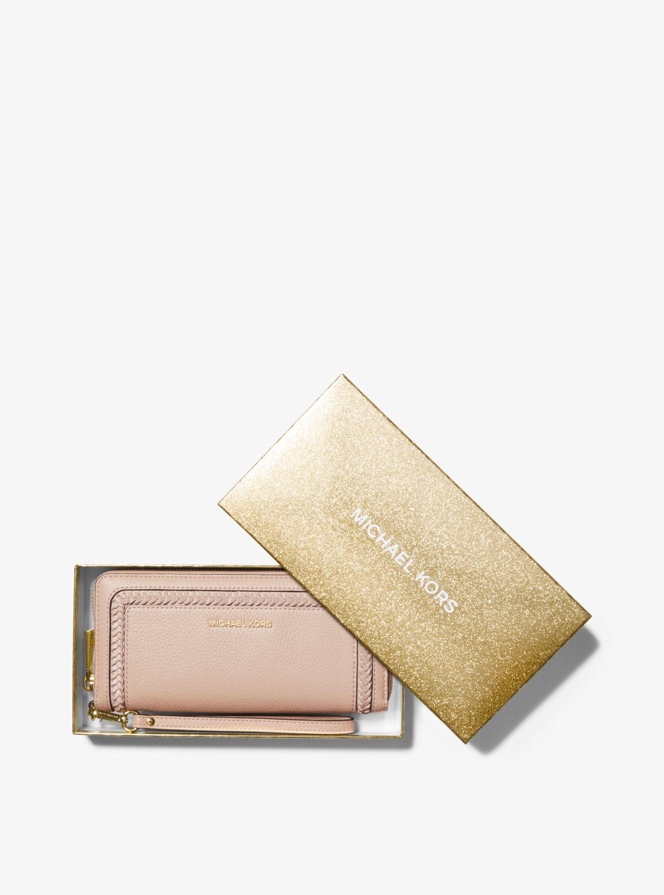 lexington large logo continental wristlet