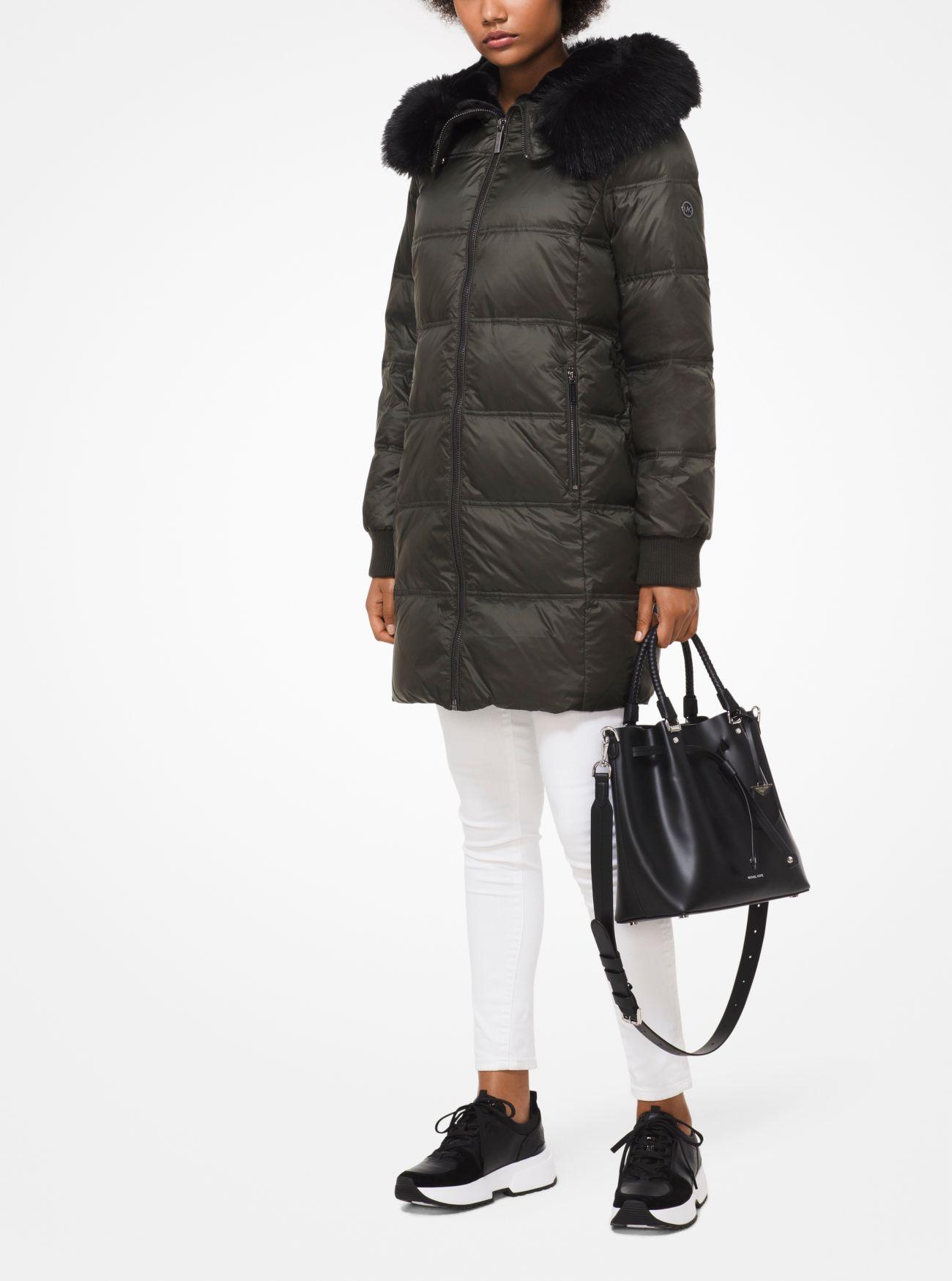 michael kors quilted puffer coat