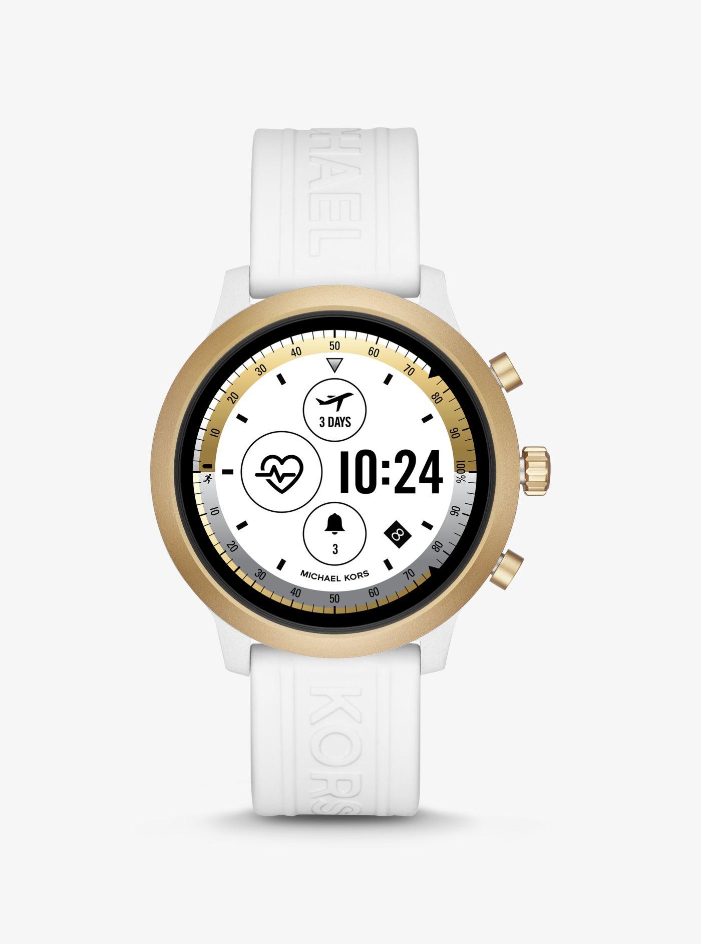 white michael kors smartwatch