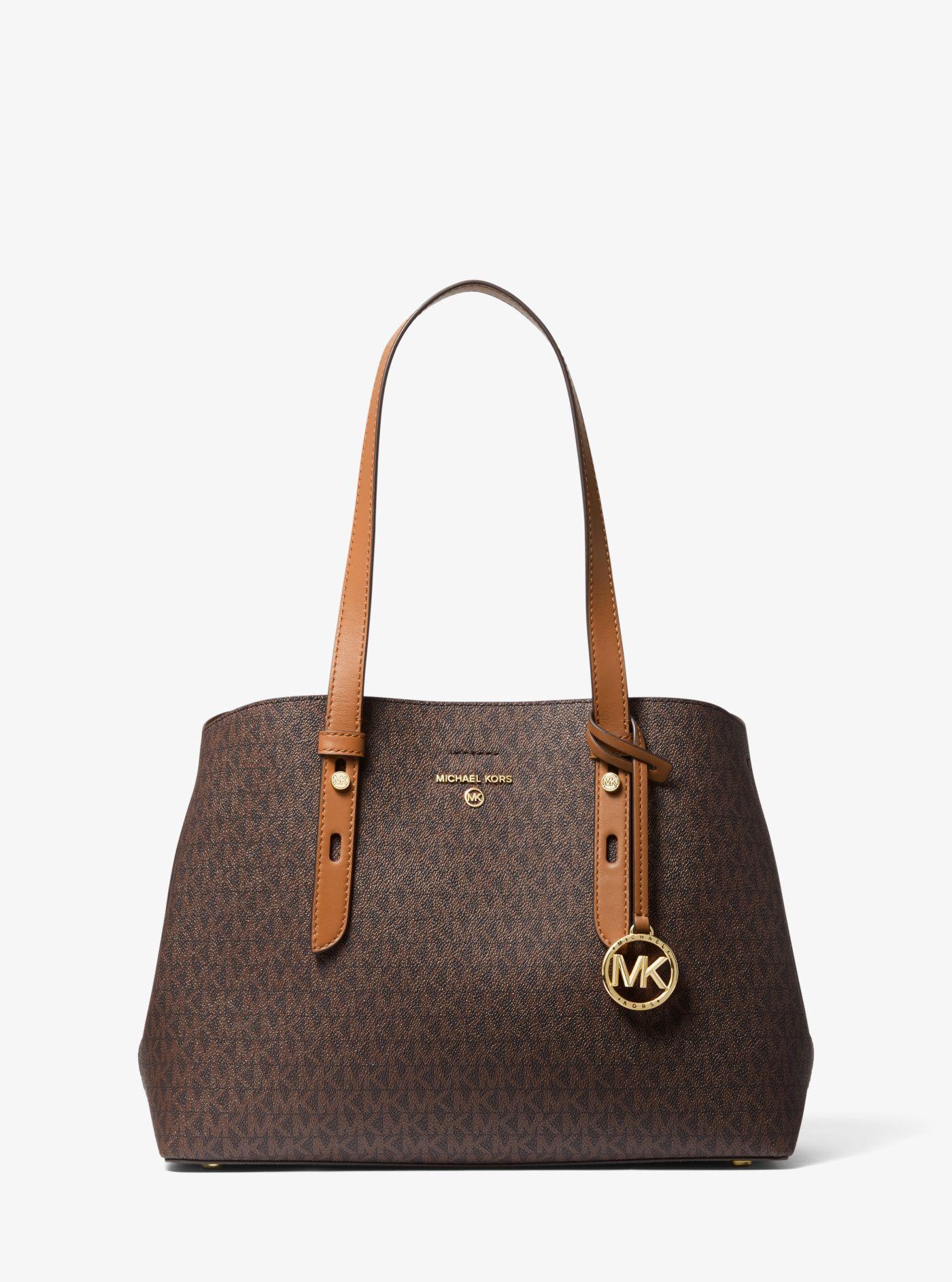 Vintage Michael Michael Kors Brown Pebble Leather Handbag – MA & PAS  TREASURES CONSIGNMENT & AUCTIONS