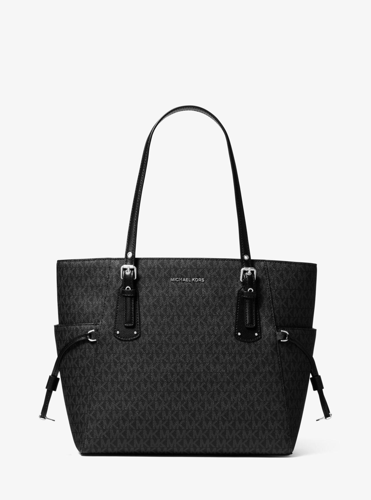 Michael Kors Voyager Small Logo Tote Bag in Black - Save 26% - Lyst