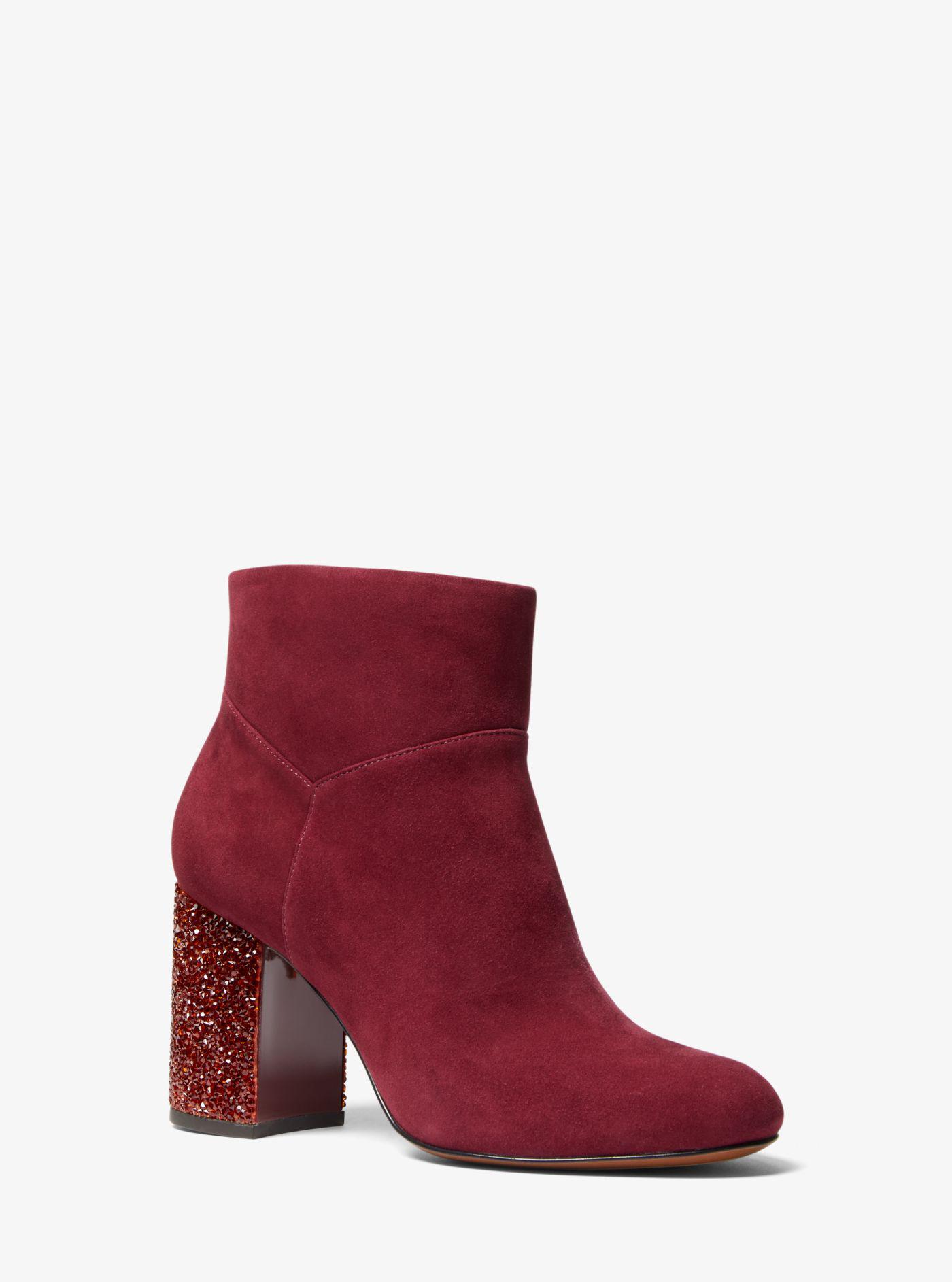 michael kors cher suede ankle boot