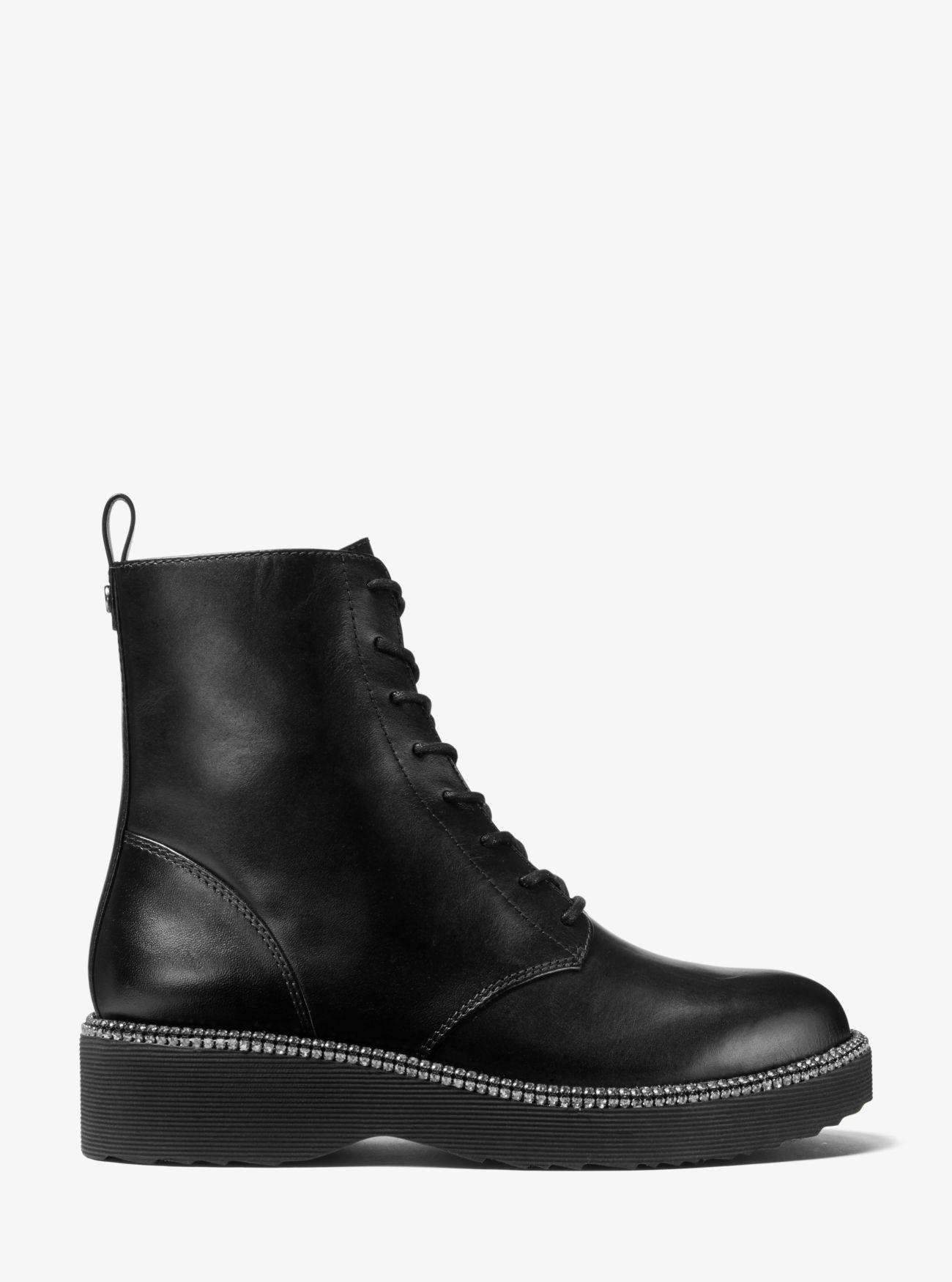 combat boots michael kors