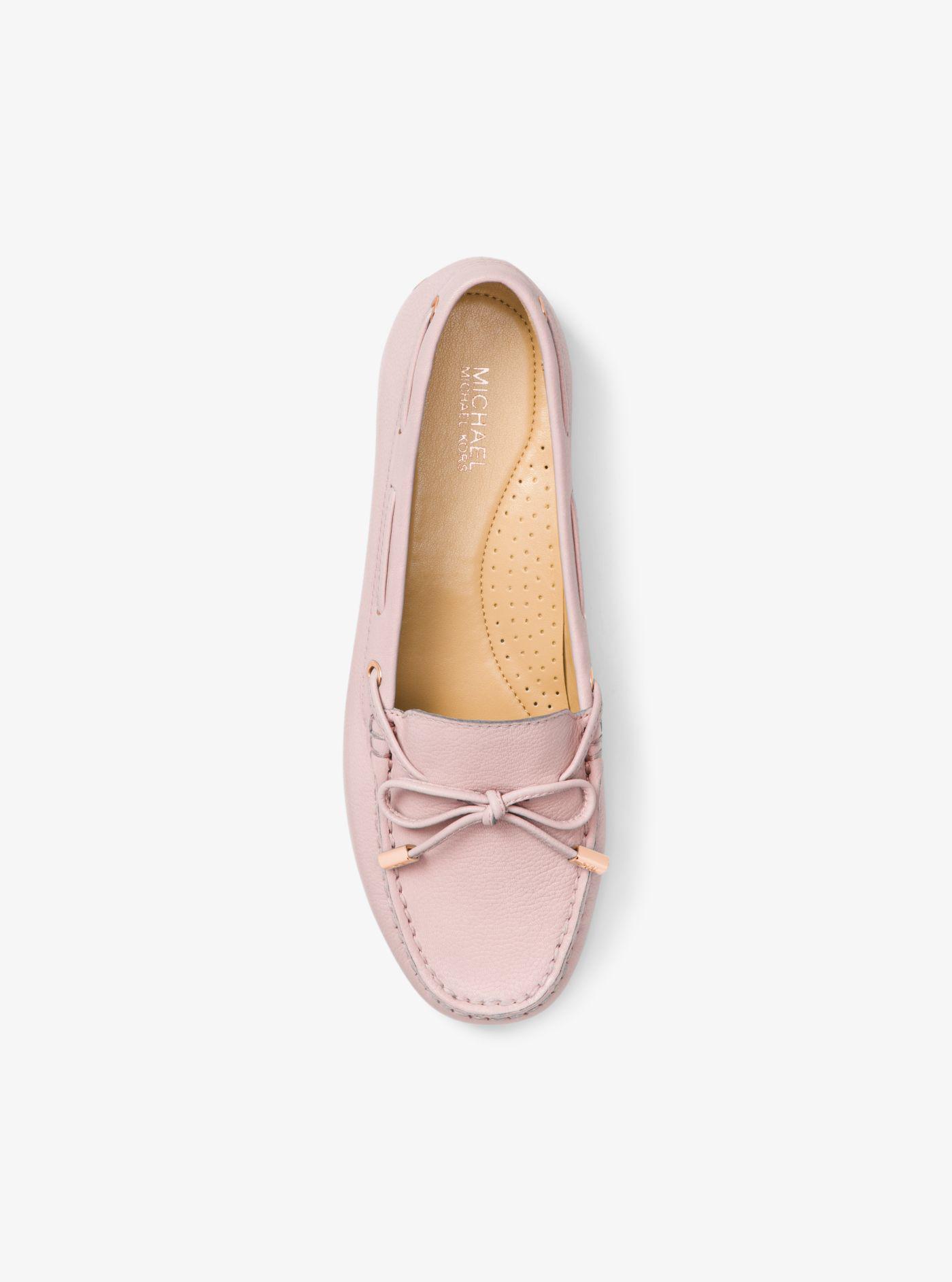 Michael Kors Sutton Leather Moccasin in Soft Pink (Pink) - Lyst