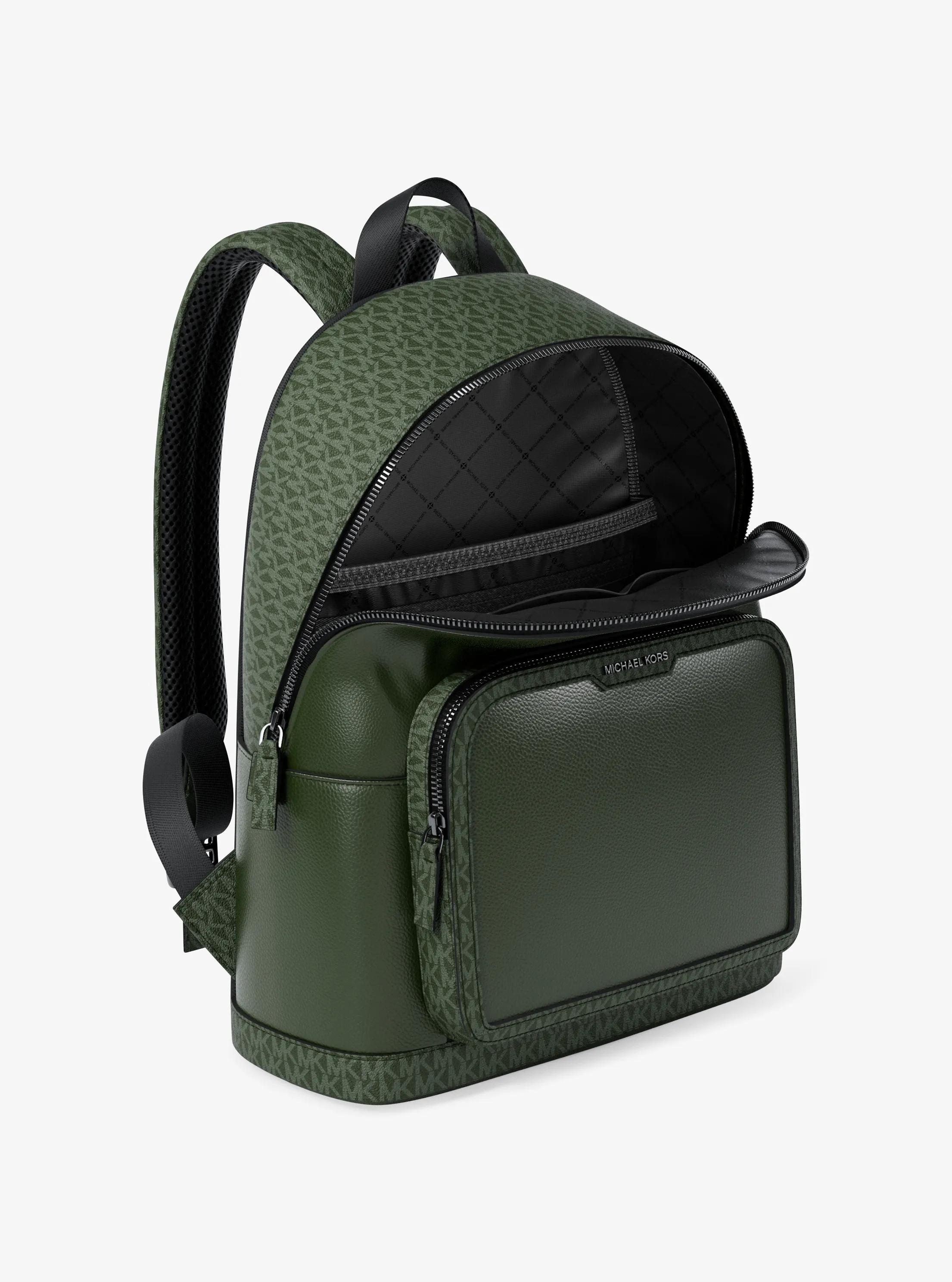 Michael Kors Cooper Medium Pebbled Leather And Signature 