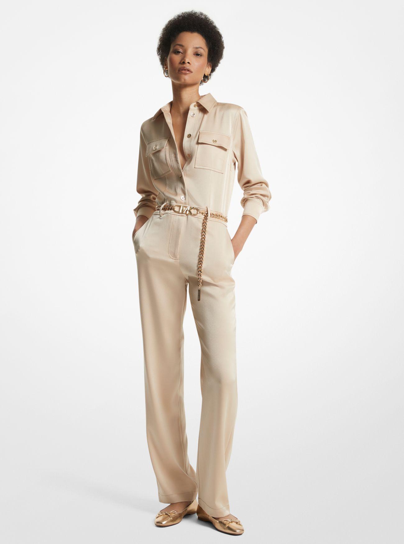 Michael kors shop cady belted jumpsuit