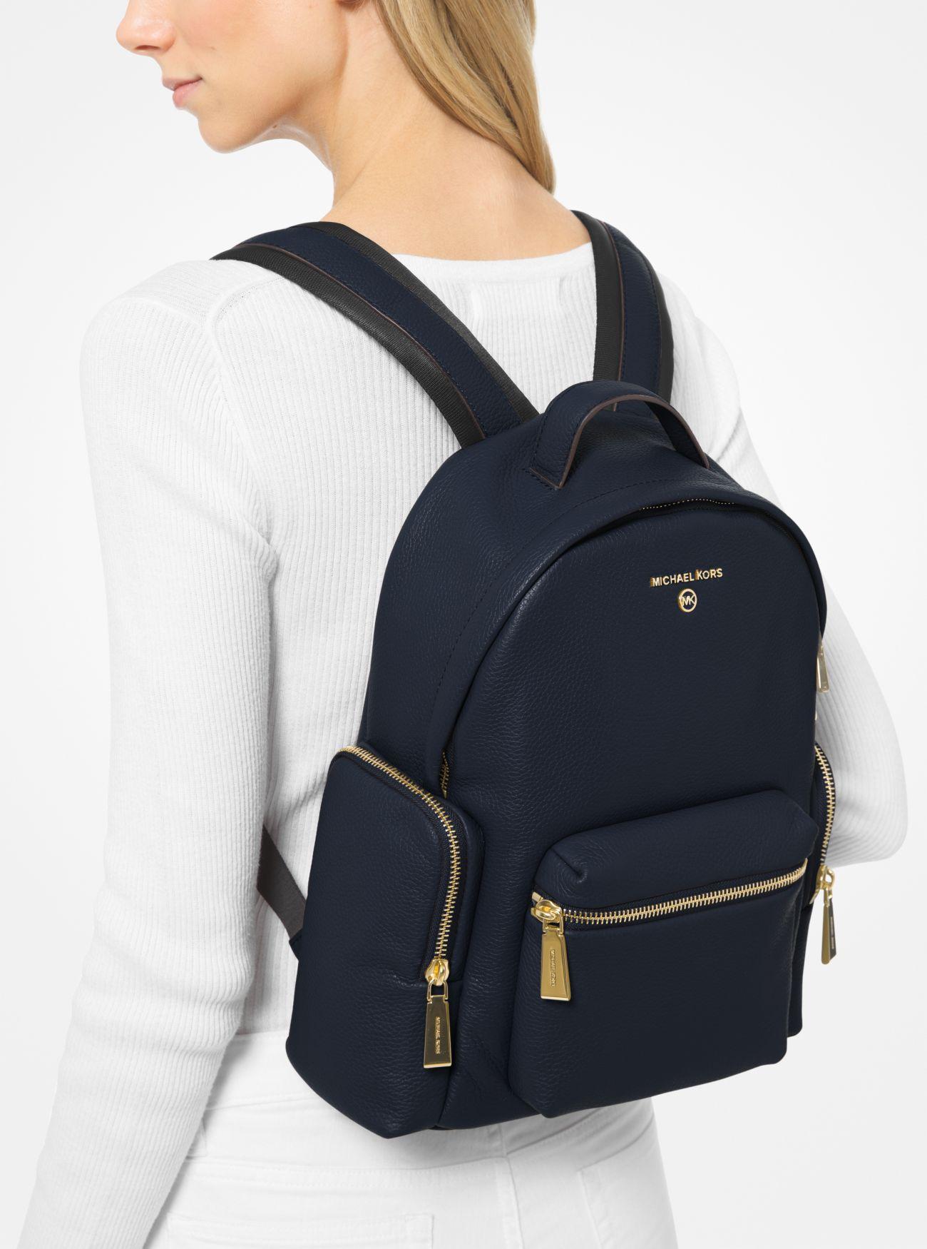 Nicks Small Pebbled Leather Backpack