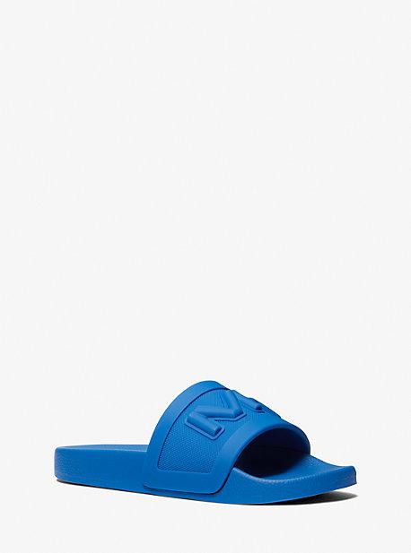 Sandalias Michael Kors Dawson Slide Cuero Azul Hombre Chile MK