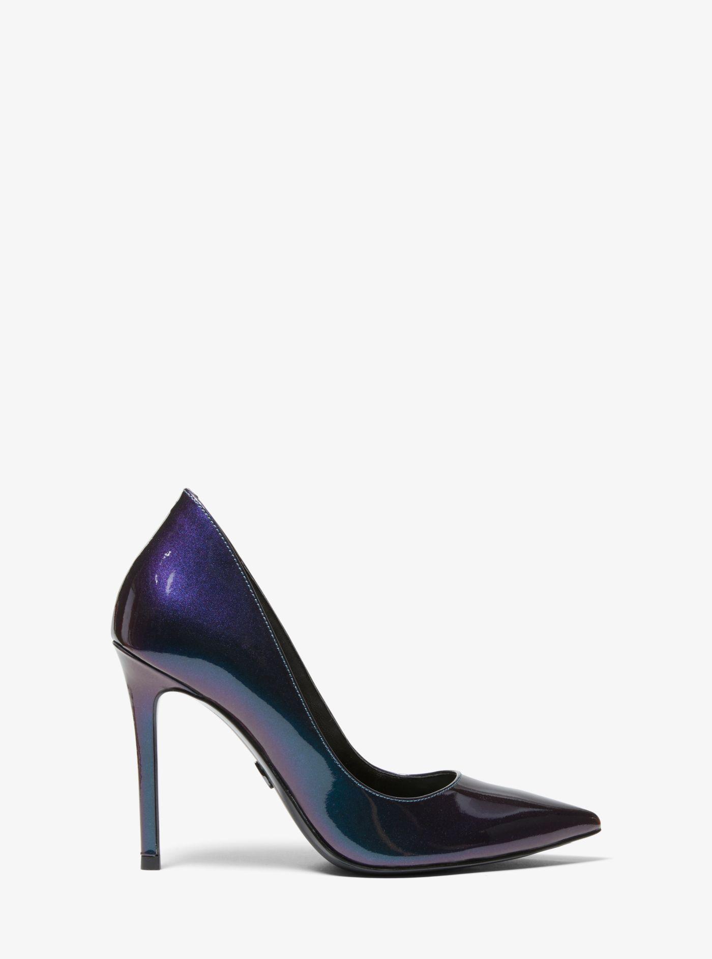 keke iridescent patent leather pump