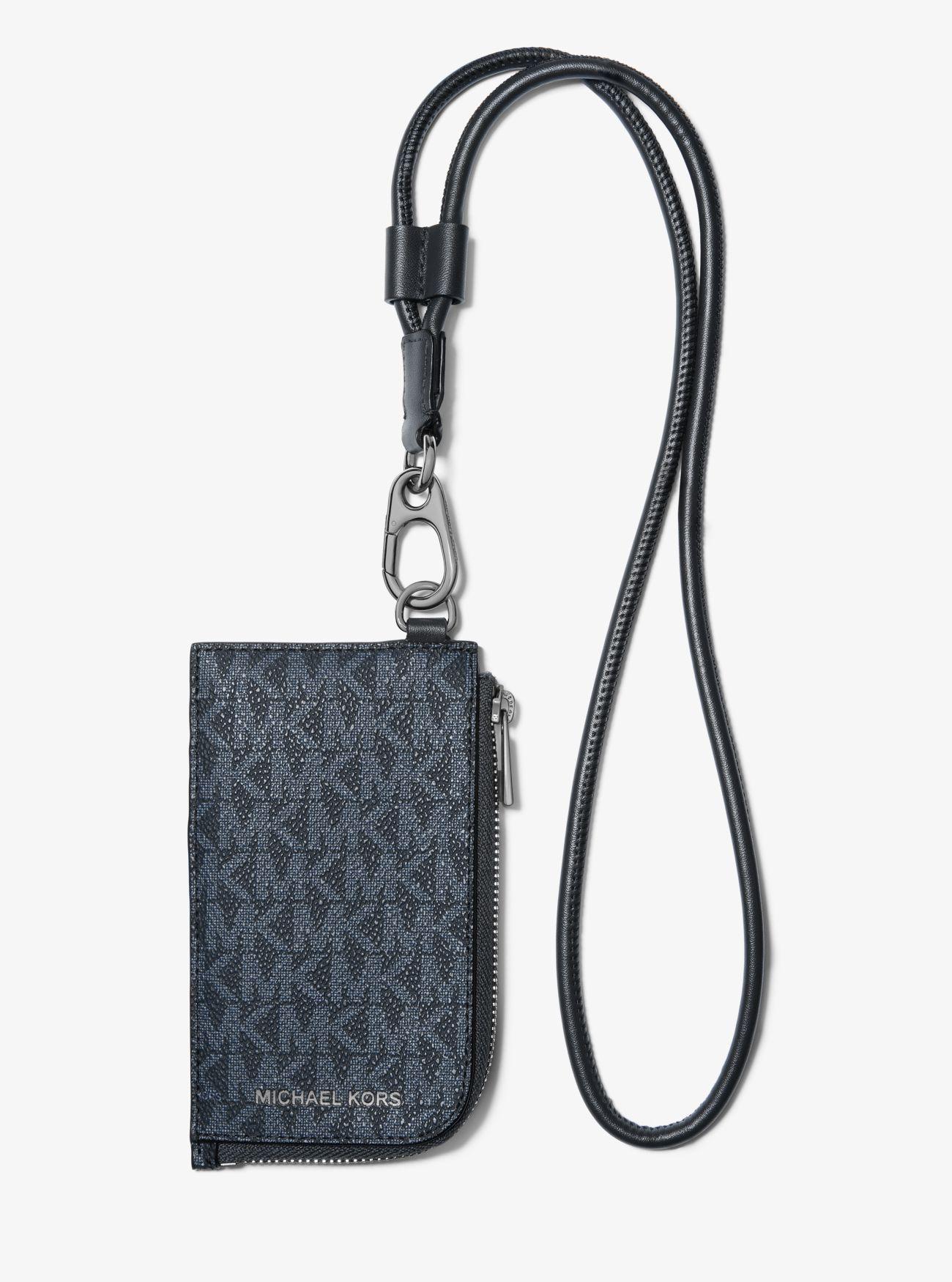 Michael Kors Hudson Signature Logo Card Case Lanyard in Blue for Men Lyst UK