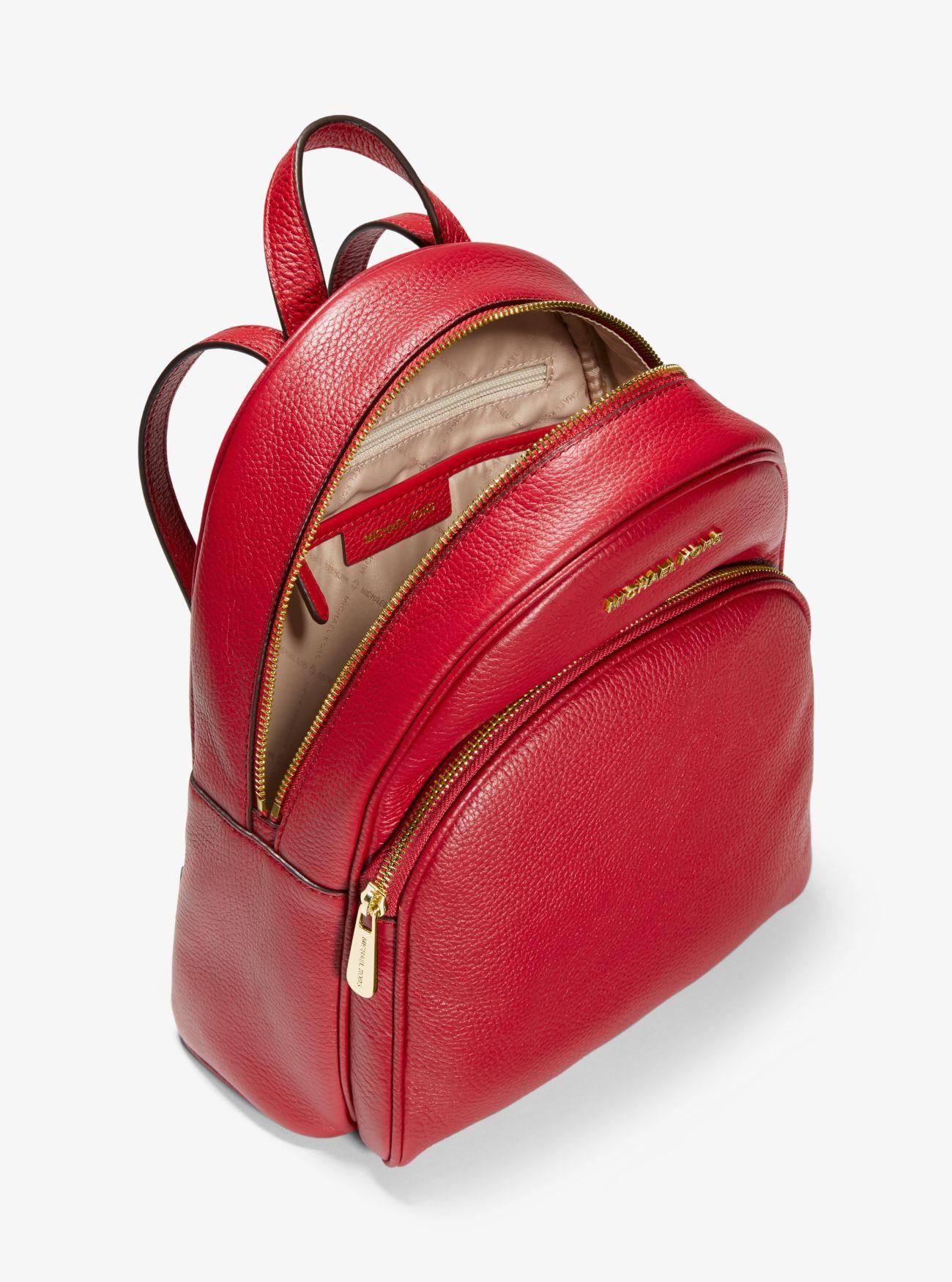 Michael kors abbey backpack red Clearance
