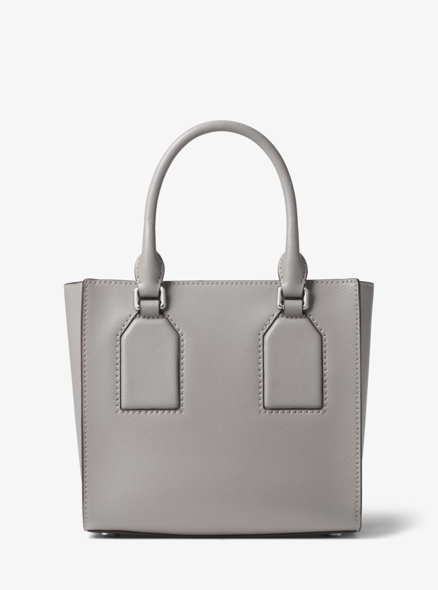 michael kors selby crossgrain leather messenger