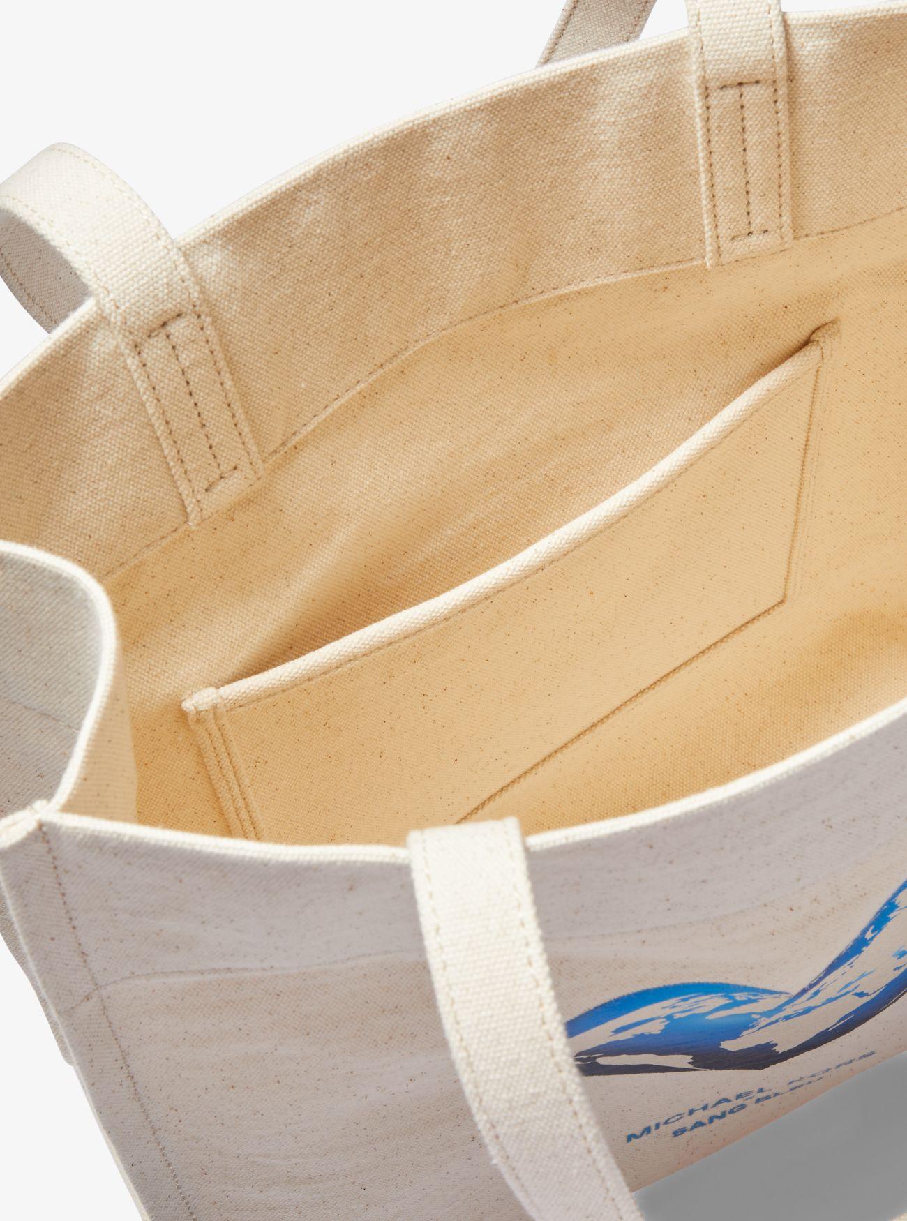 Michael Kors Watch Hunger Stop Recycled Cotton Canvas Tote Bag in