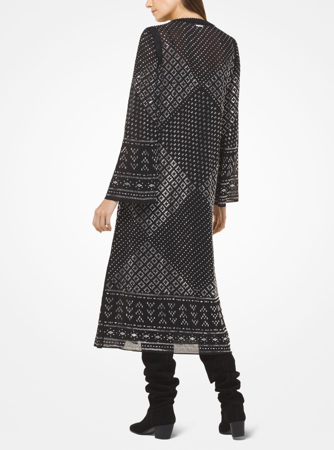 michael kors studded georgette caftan