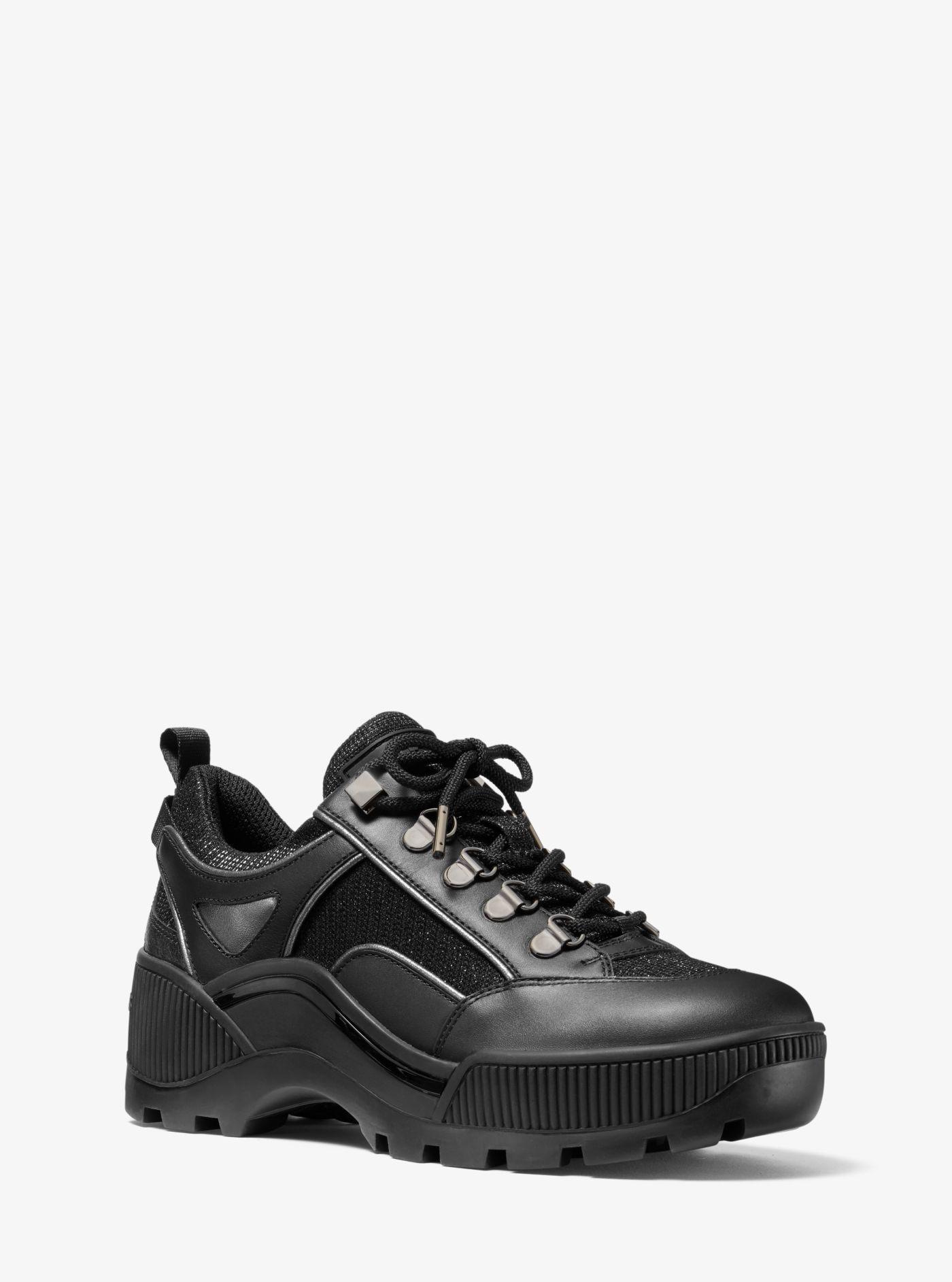 michael kors black glitter sneakers