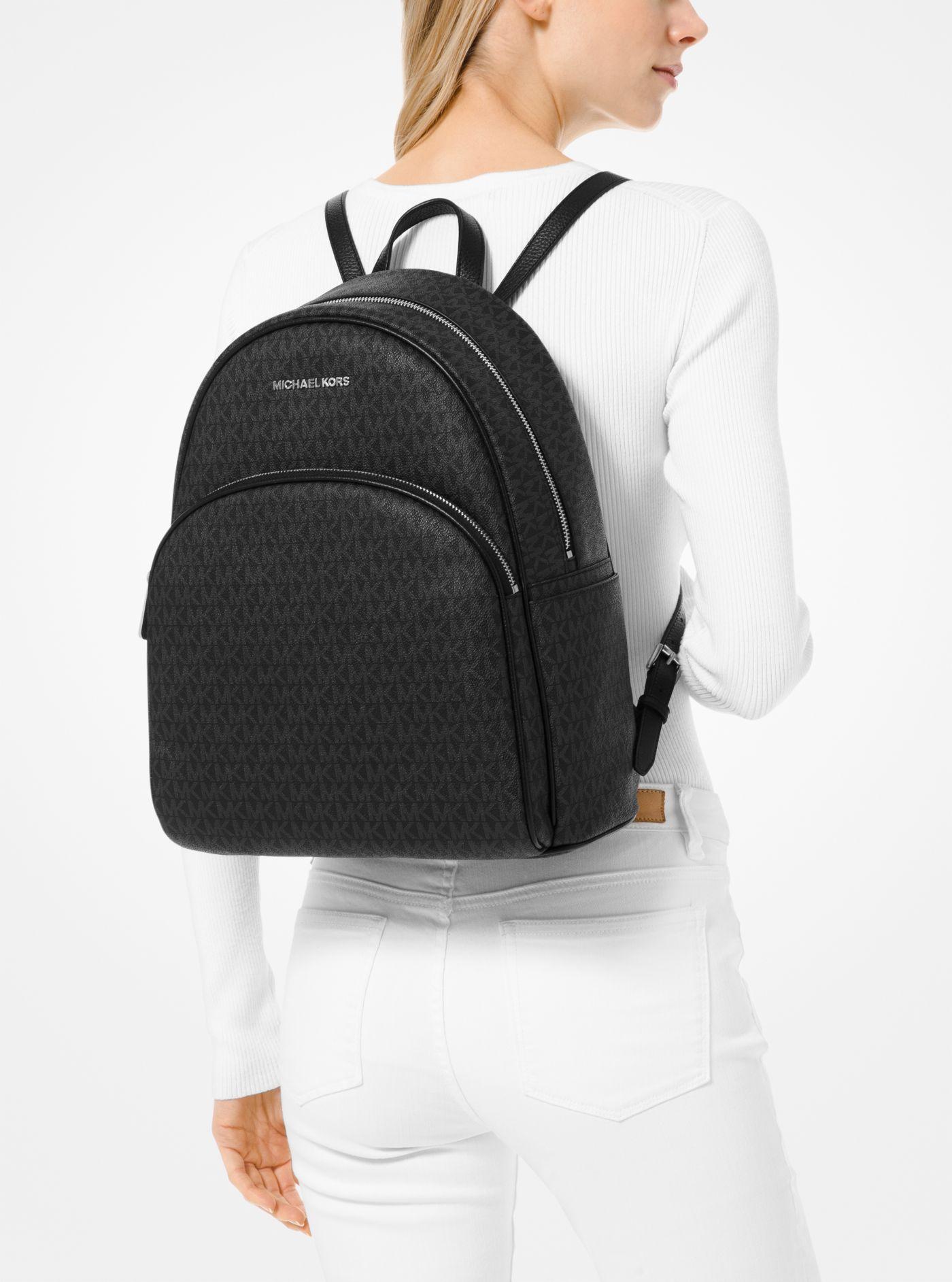 Abbey Large Logo Backpack in Black 