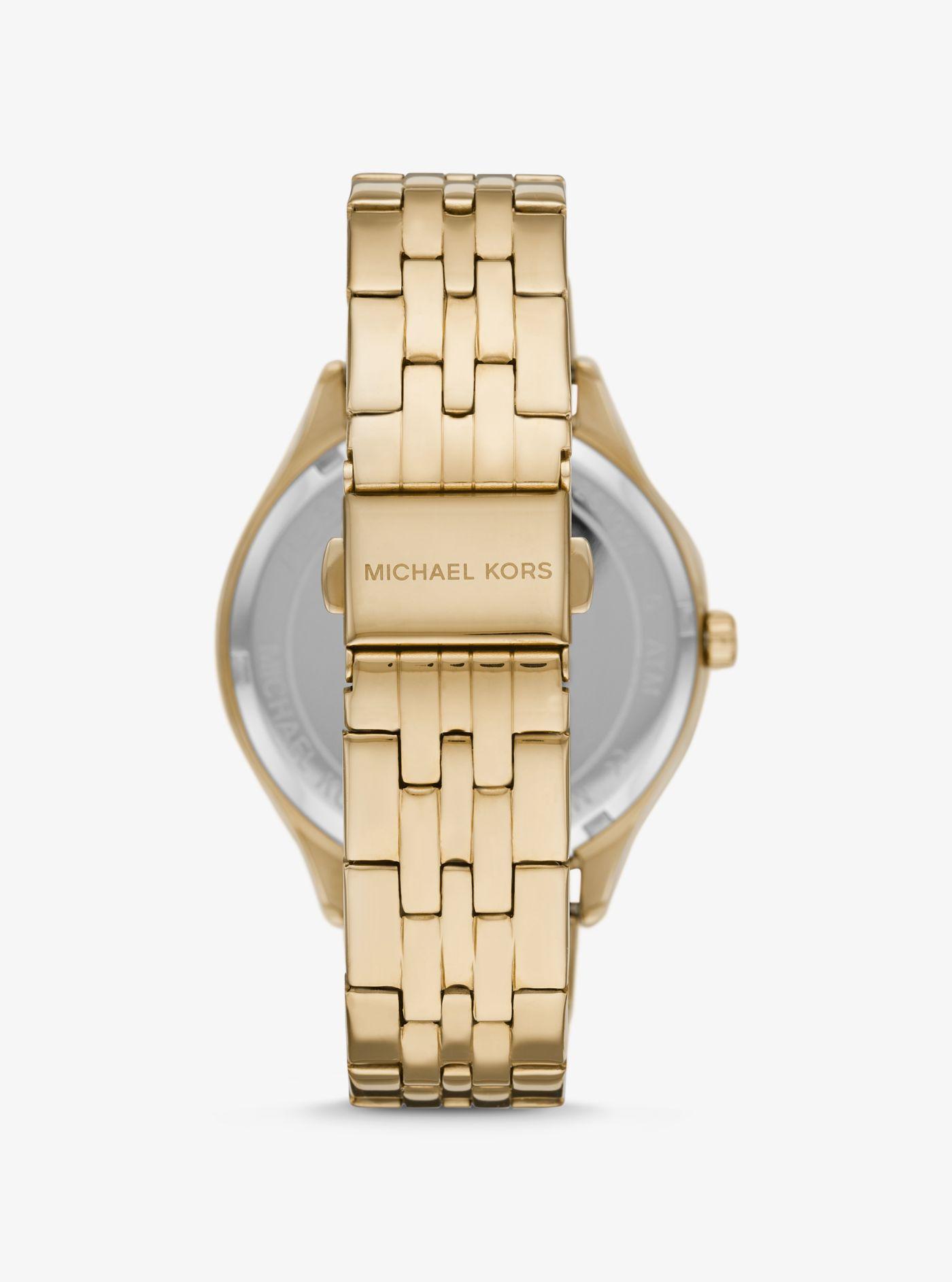 Gepard narre Kommerciel Michael Kors Oversized Benning Gold-tone Watch in Metallic - Lyst