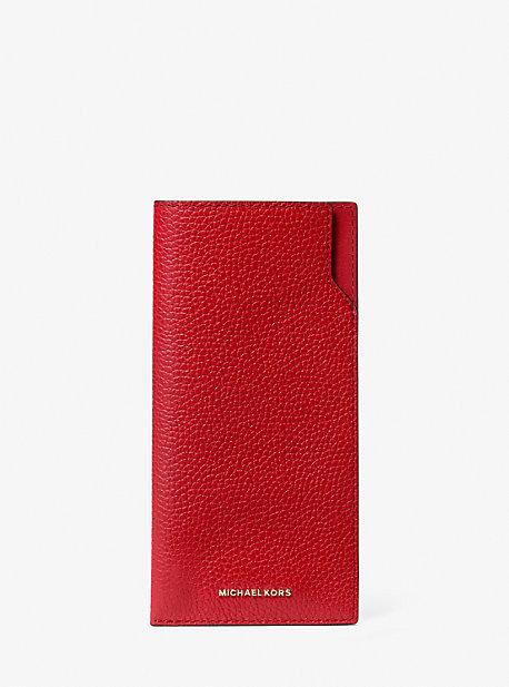Michael Kors Jet Set Pebbled Leather Sunglass Case in Red | Lyst