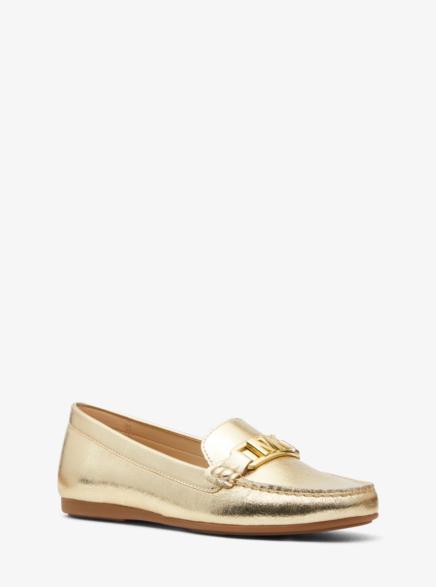 tracee metallic leather moccasin