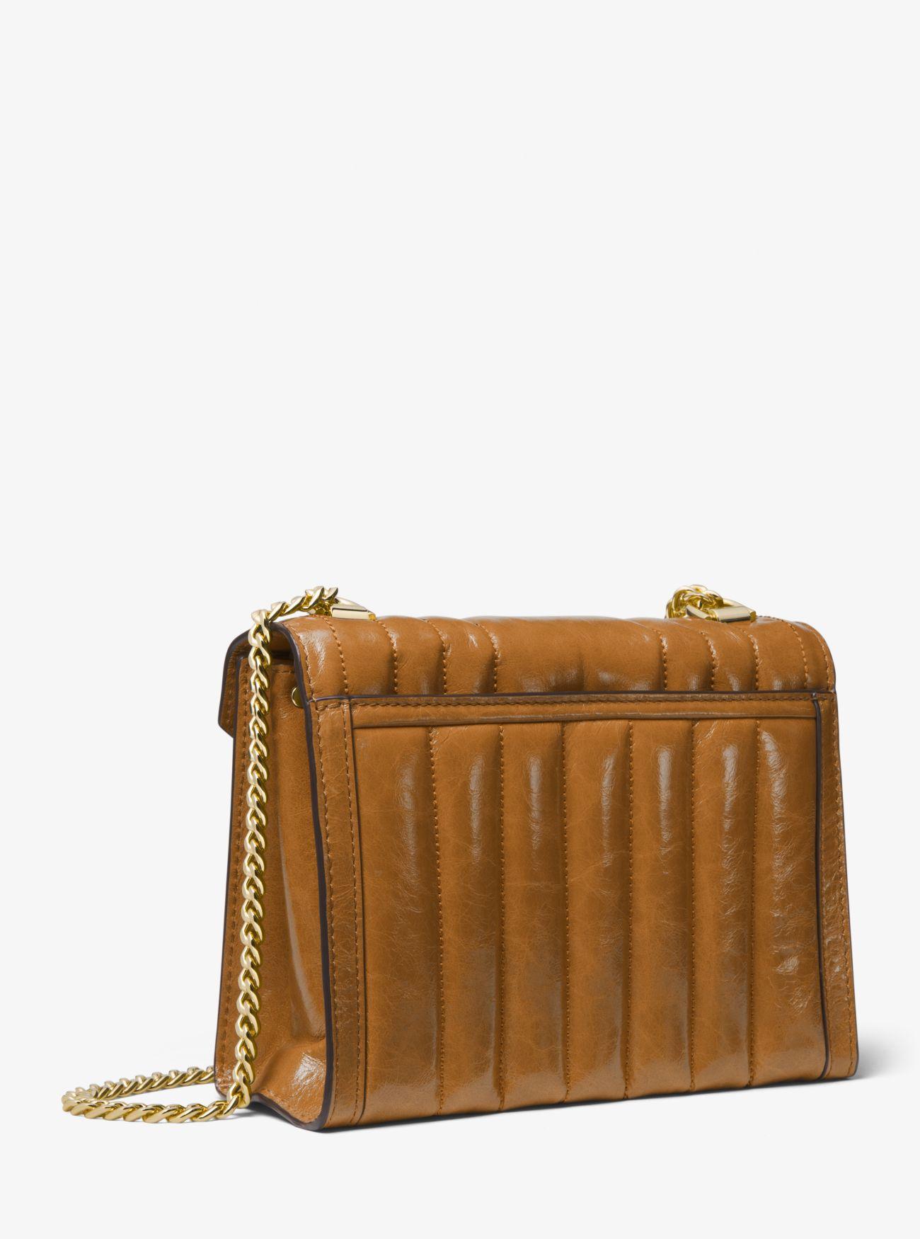 Michael Kors Whitney Large Quilted Leather Convertible Shoulder Bag in Brown Lyst UK