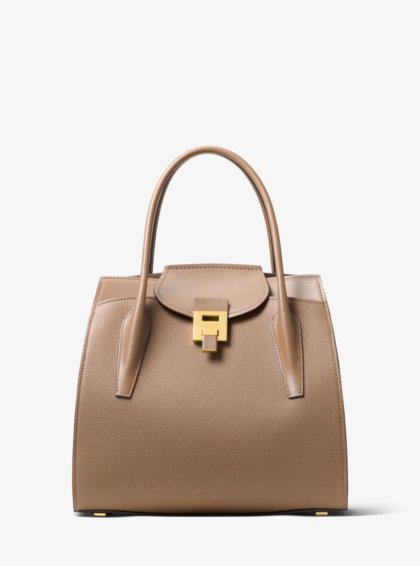 Michael Kors Bancroft Large Leather Tote - Lyst