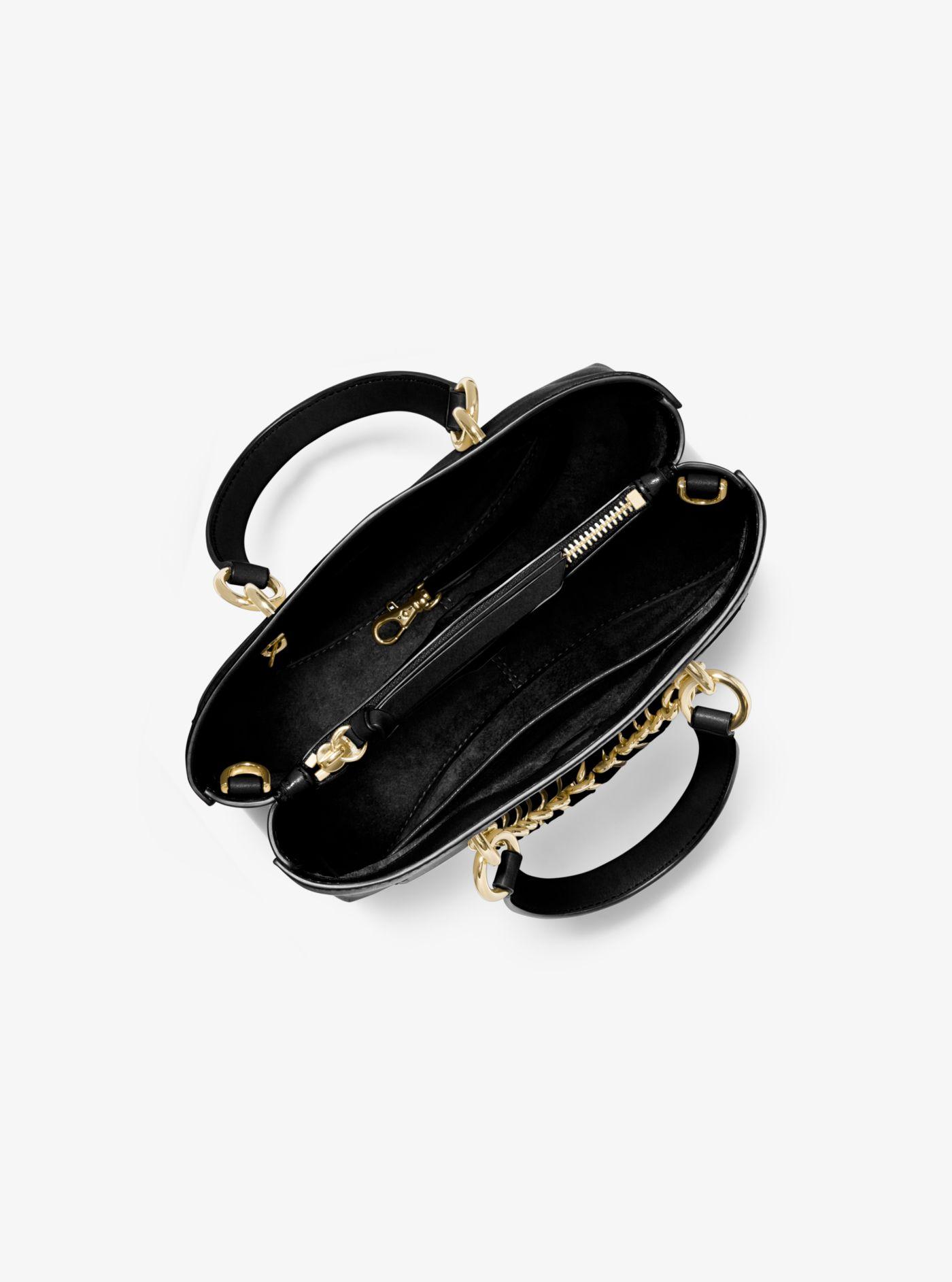 michael kors cece small leather chain messenger bolsa