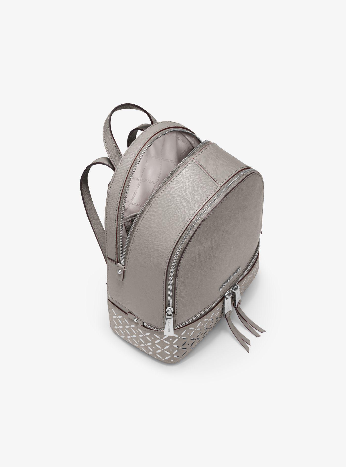 michael kors grey studded backpack