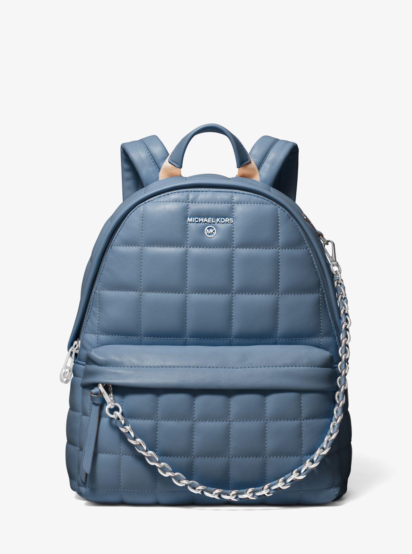 michael kors teal backpack