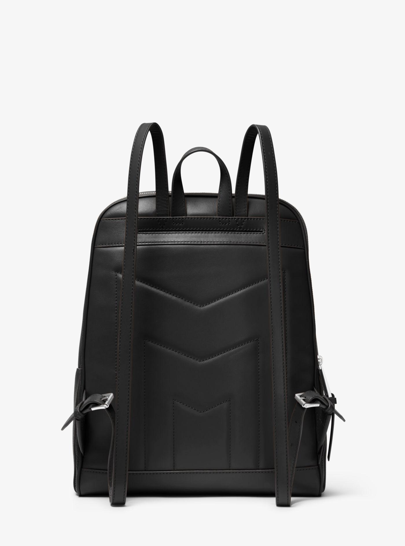 toby medium pebbled leather backpack