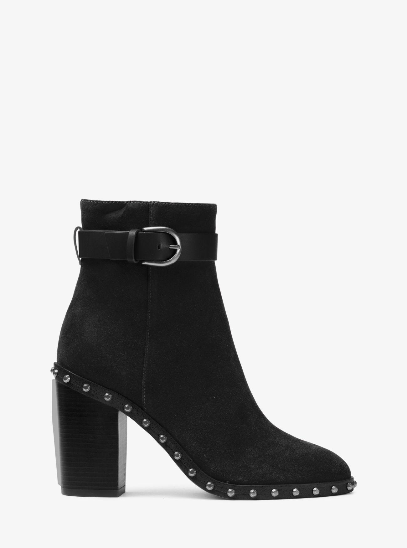 michael kors livvy suede ankle boot