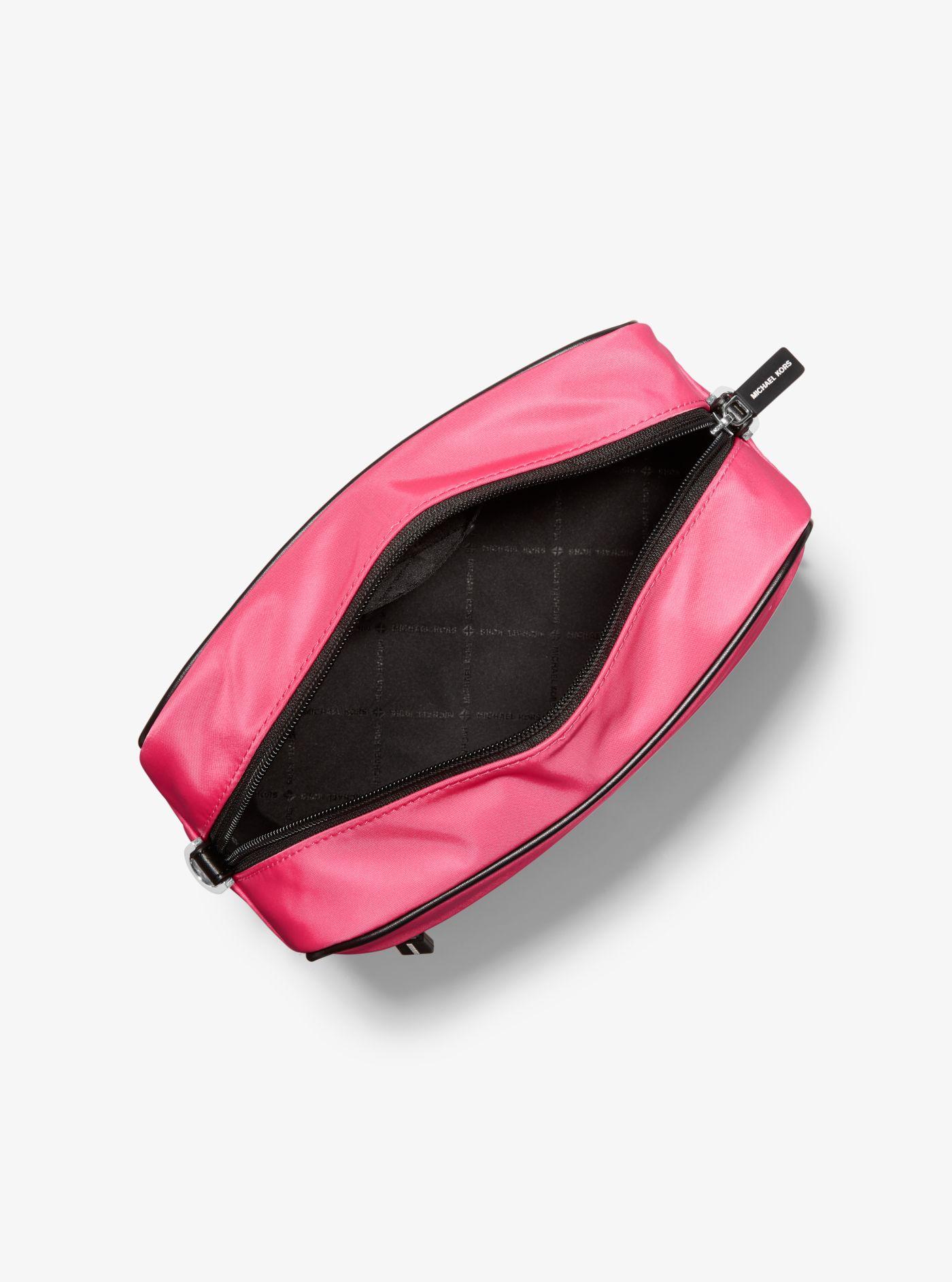 Michael Kors Synthetic Medium Nylon Camera Bag in Bright Pink 