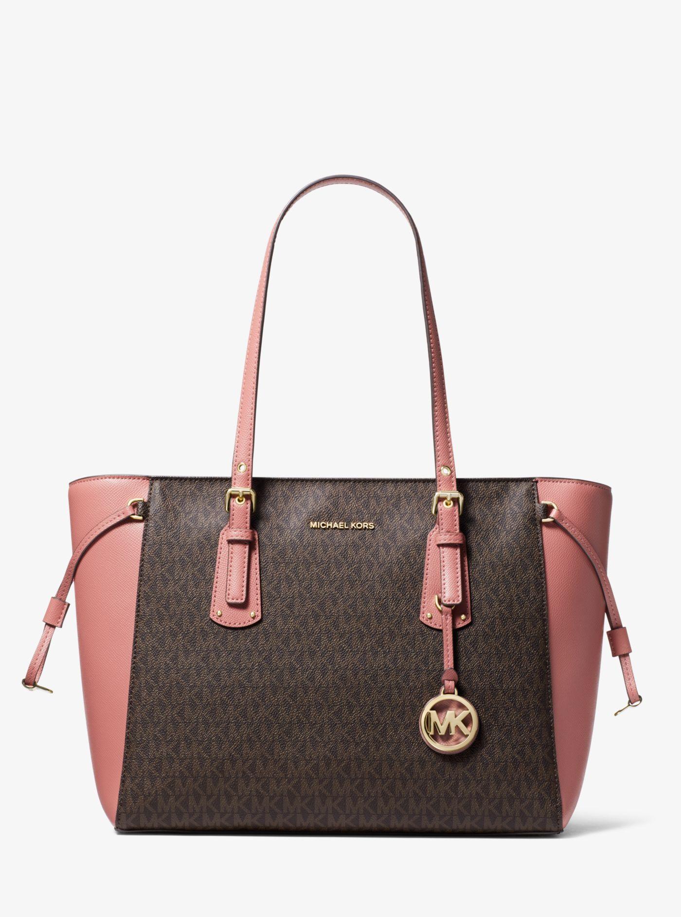 Michael Kors Canvas Voyager Medium Logo Tote Bag Lyst