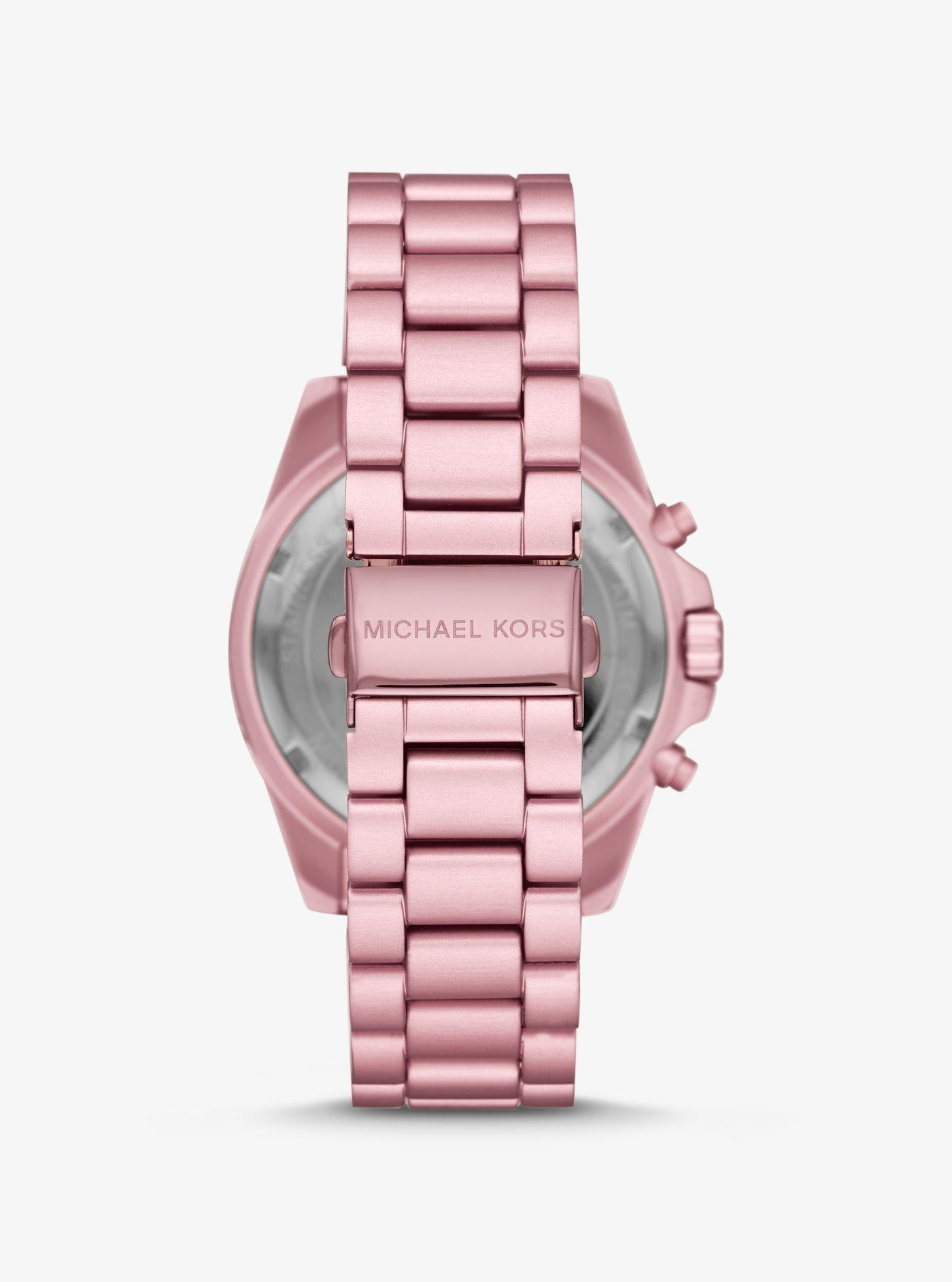 Michael Kors Bradshaw Pink Aluminum 