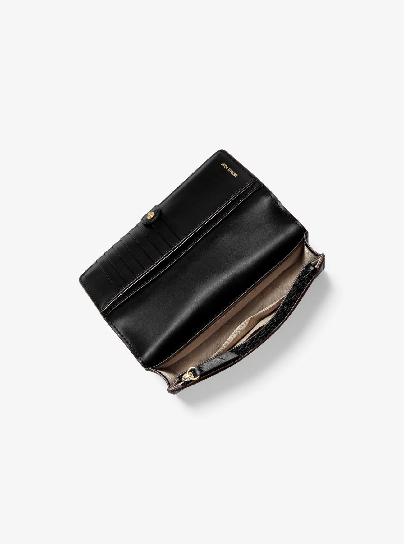 Michael michael kors crossgrain leather small crossbody clutch deals