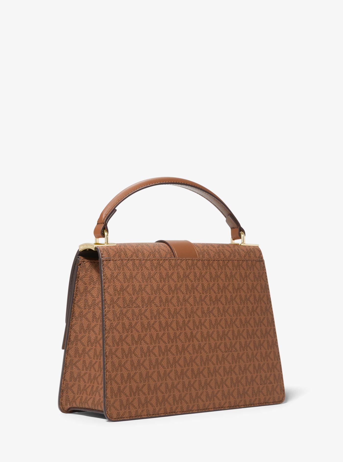 Womens Bags Tote bags MICHAEL Michael Kors Greenwich Medium Handbag With Logo in Brown Save 18% 