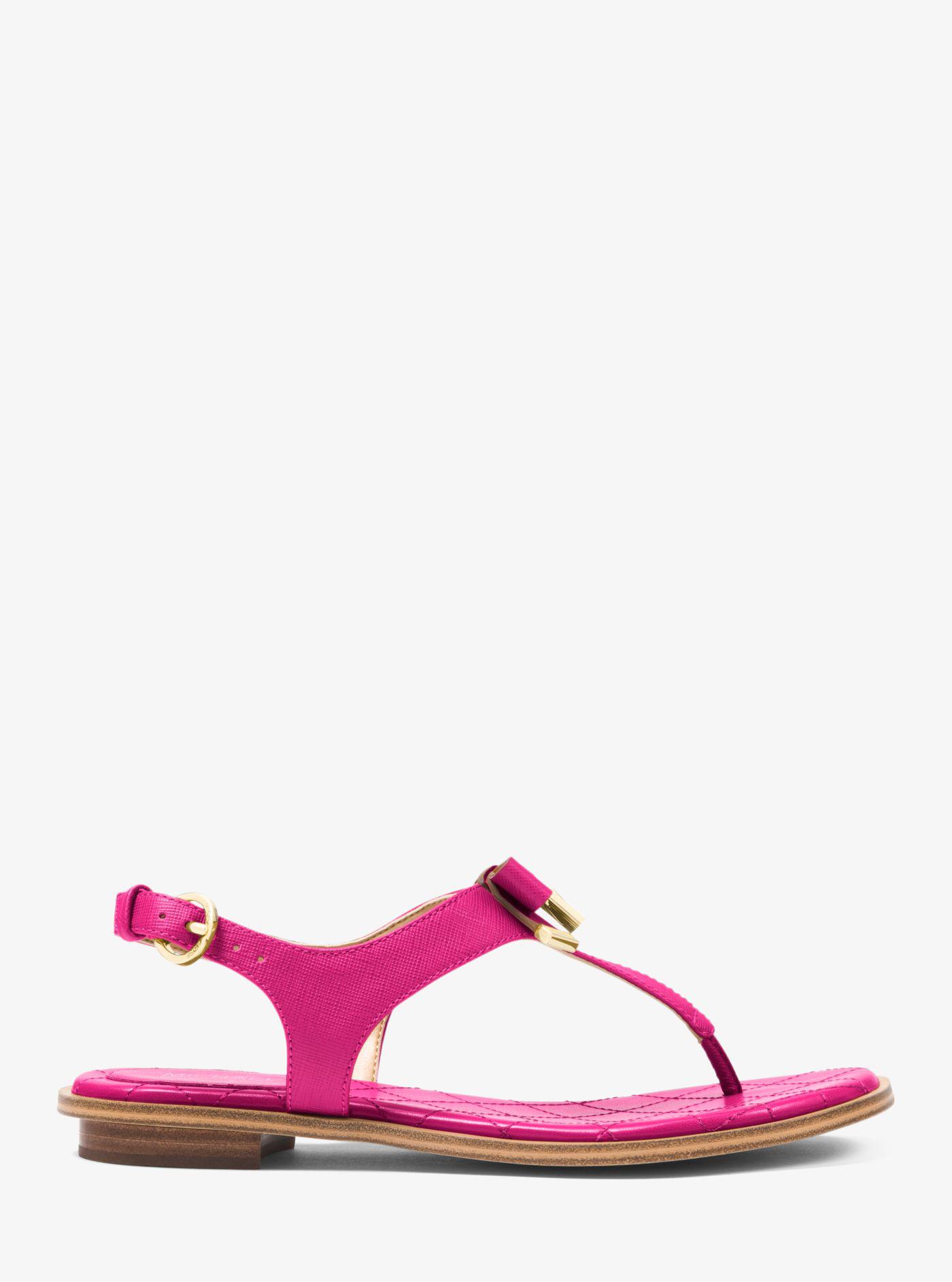 alice saffiano leather sandal