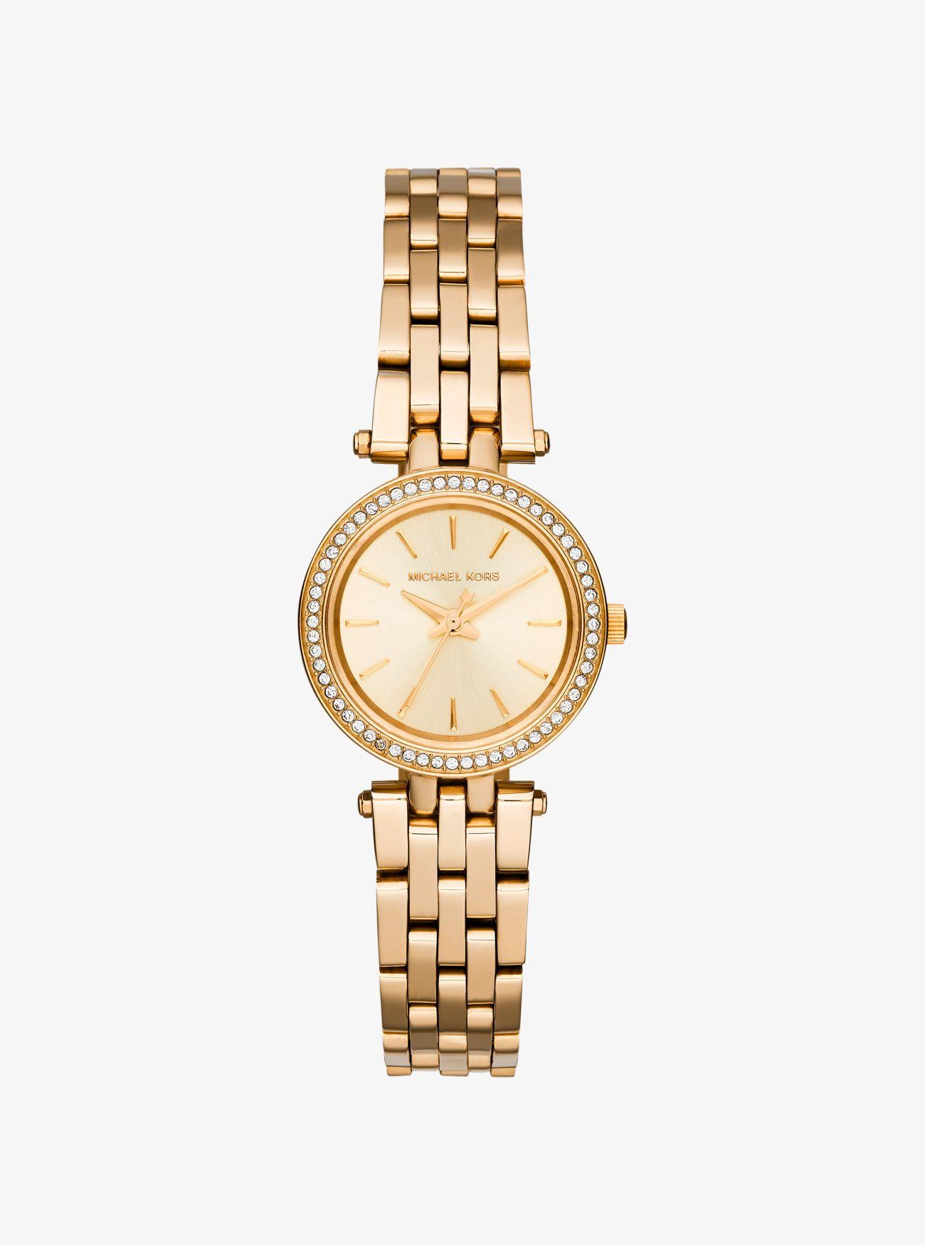 Michael Kors Women's Mini Darci Watch in Beige,Gold Tone (Metallic) - Save  39% - Lyst