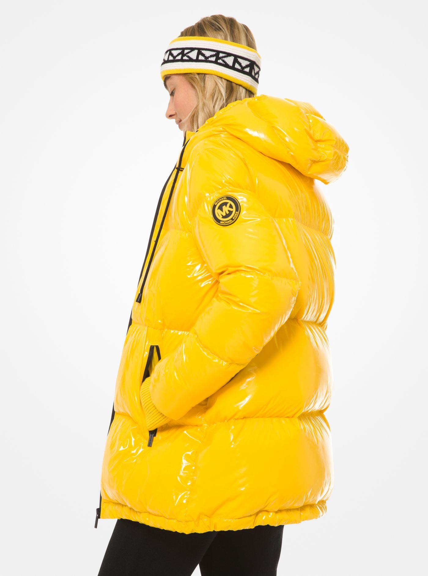 Michael Kors Ciré Quilted Puffer Jacket in Yellow | Lyst