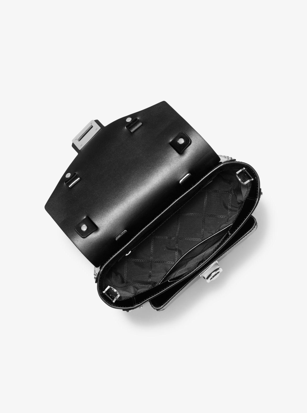 michael kors manhattan satchel black