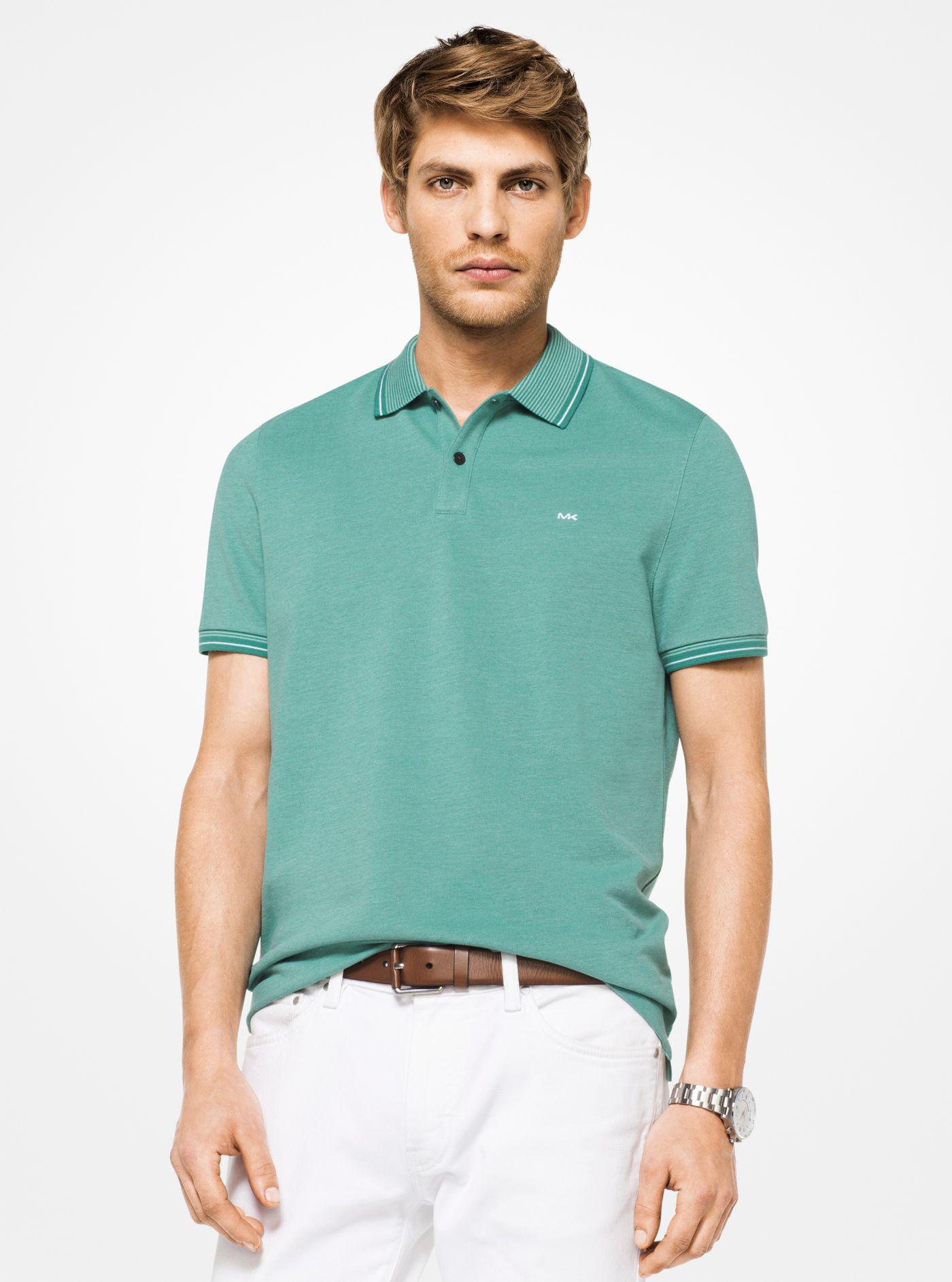 michael kors men's liquid cotton greenwich polo shirt