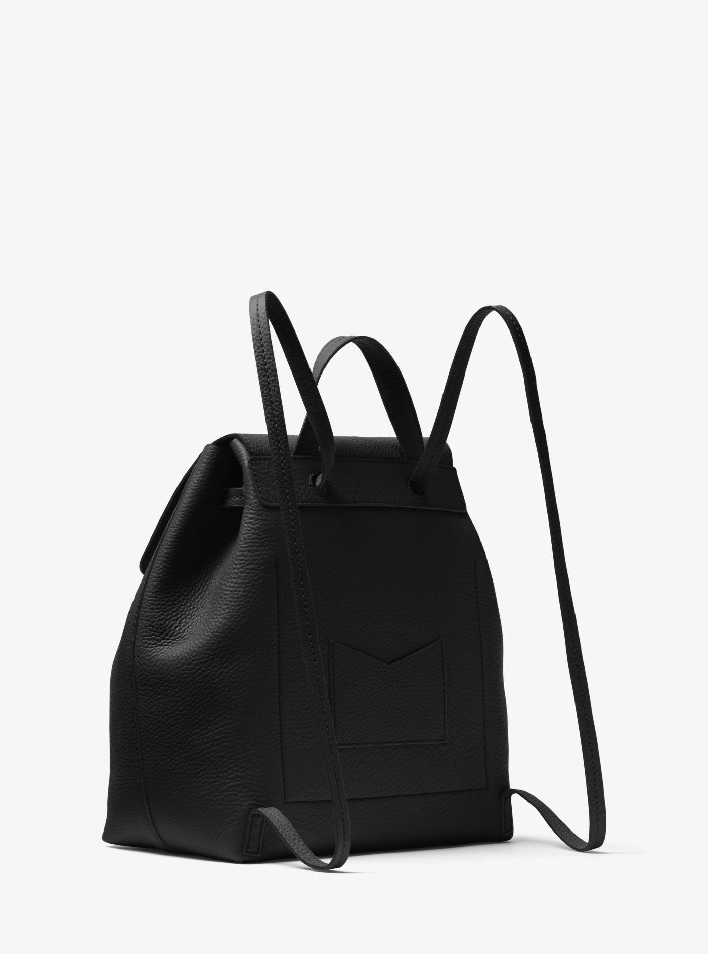 junie medium pebbled leather backpack