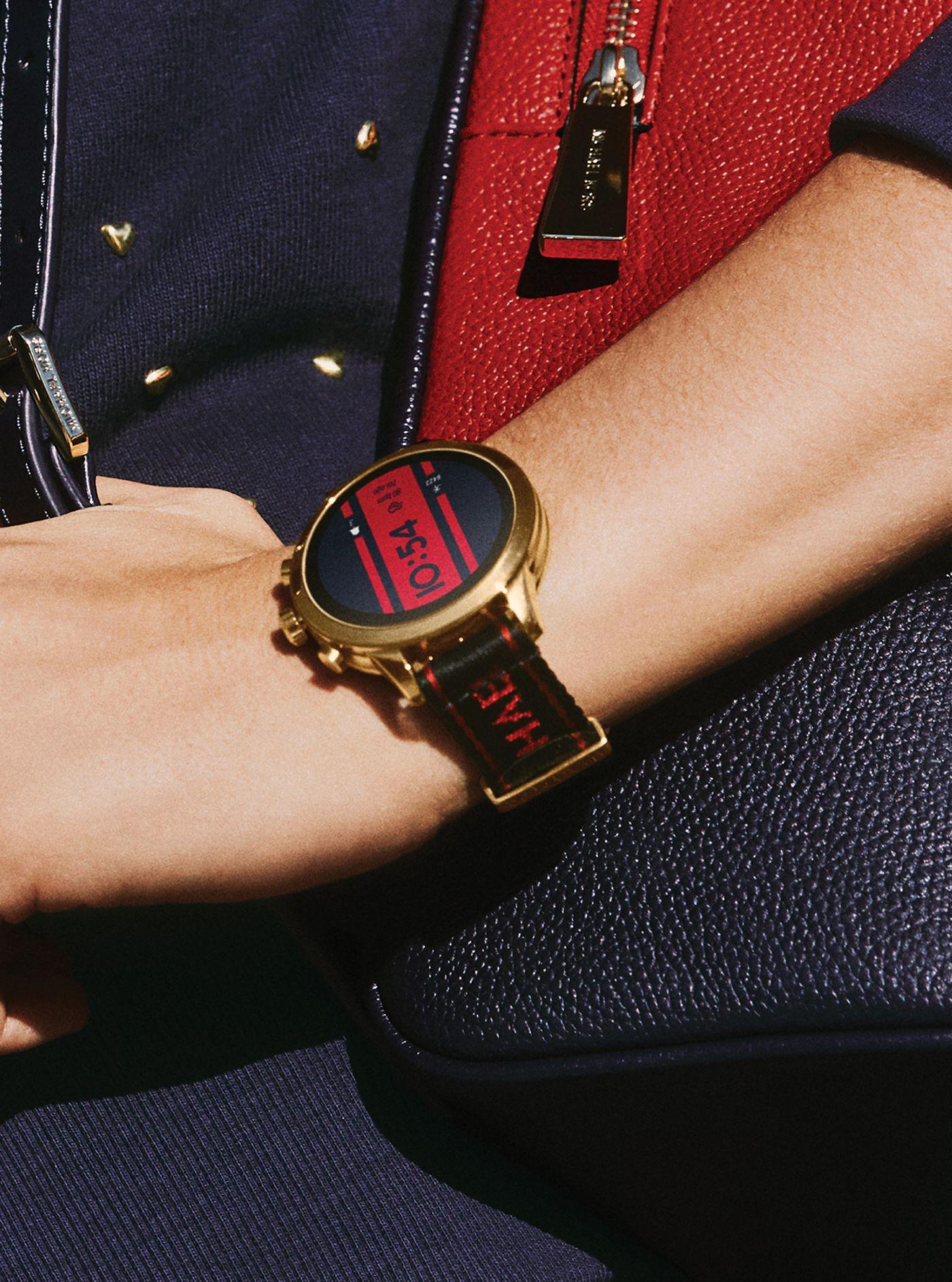 michael kors runway smartwatch straps