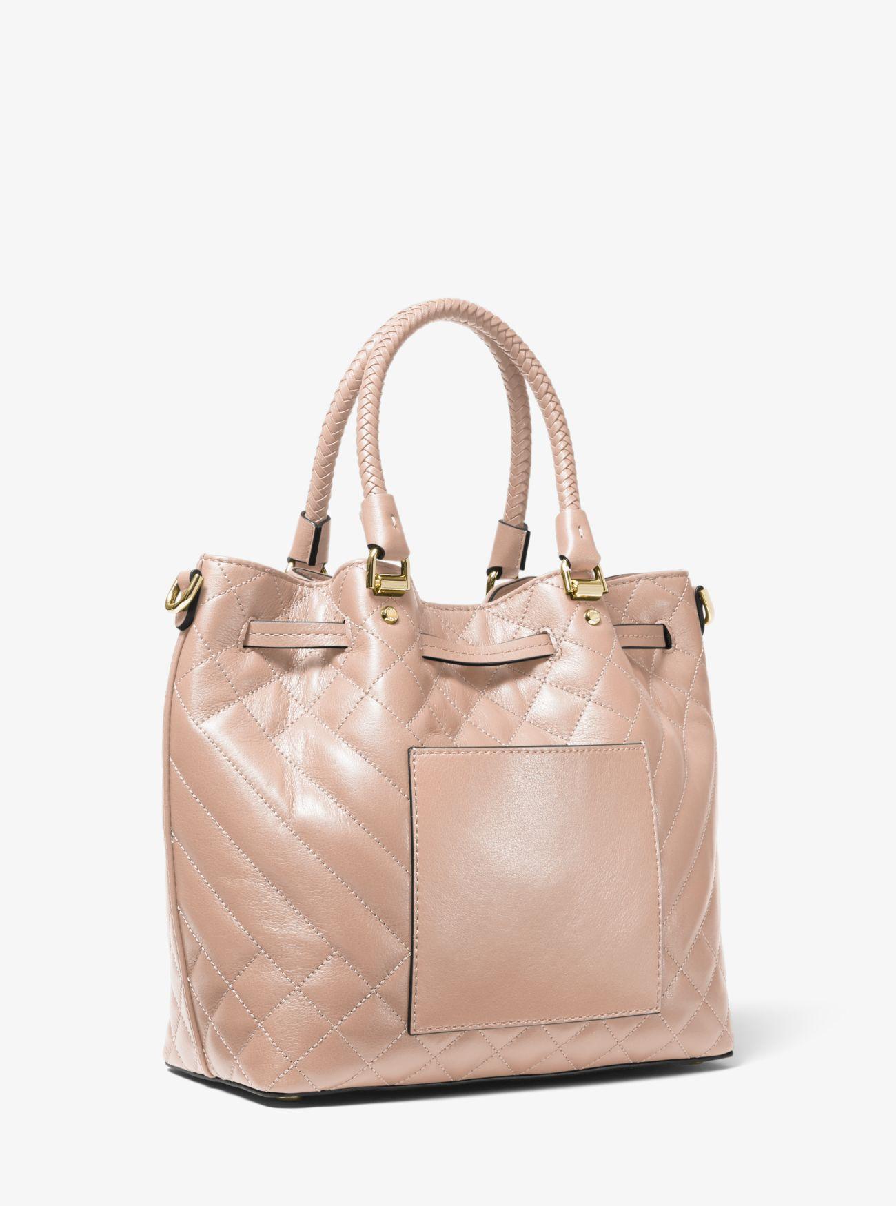 michael kors blakely medium quilted leather bucket bag