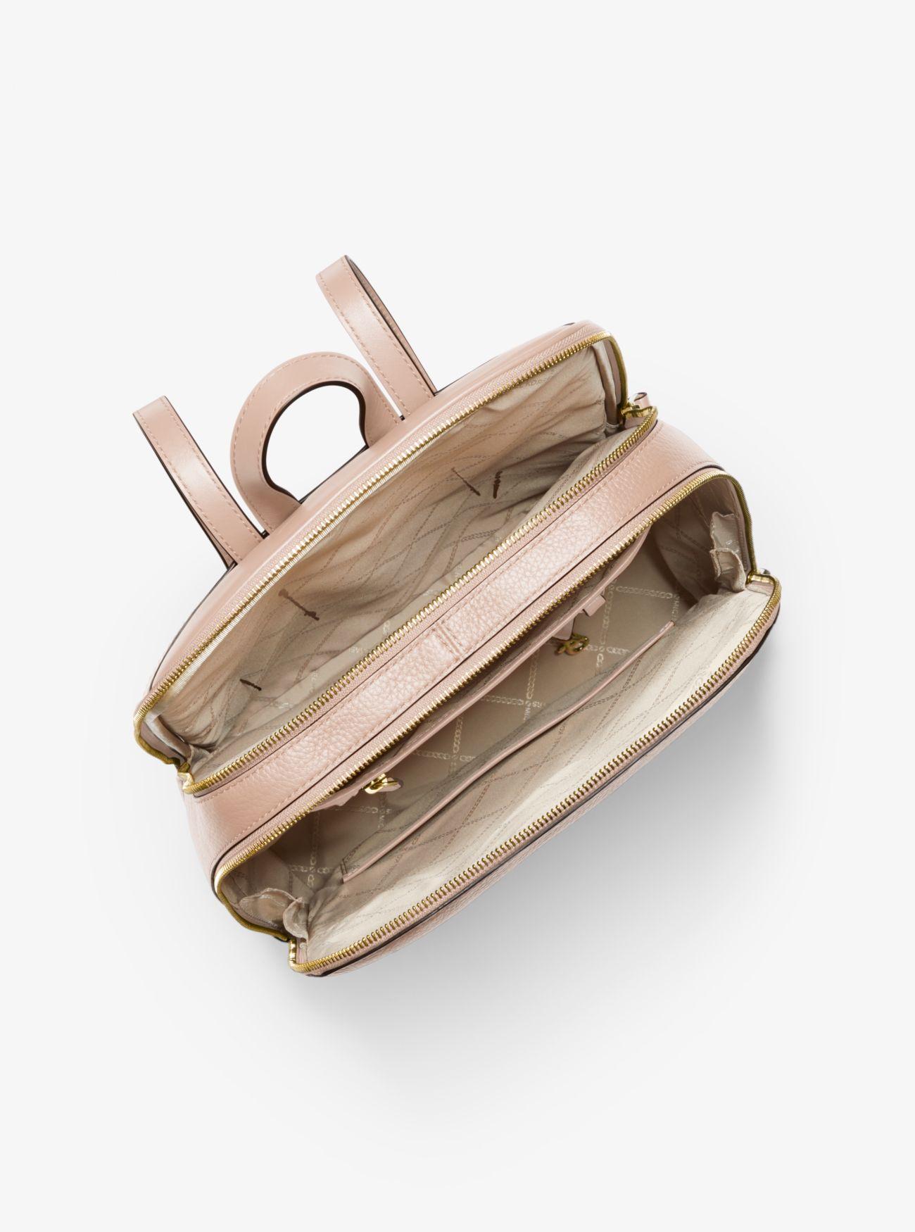 toby medium pebbled leather backpack