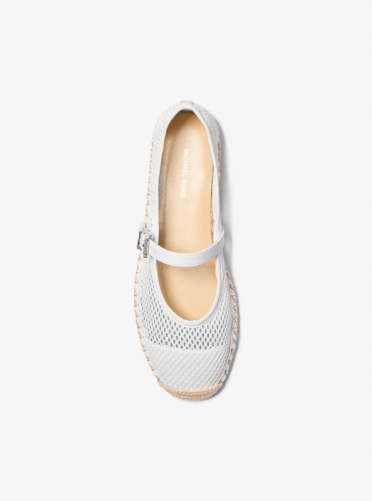 MICHAEL Michael Kors Lynn Mesh Ballet Espadrille in White Lyst UK